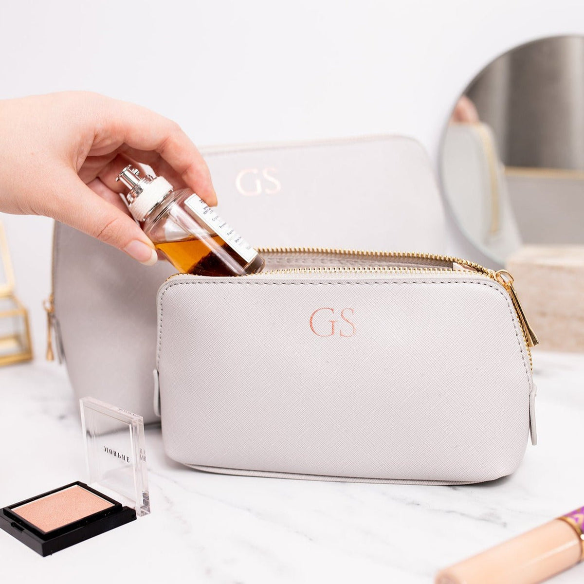 Personalised Makeup Bag – Custom Cosmetic Bag for Travel – Jessica