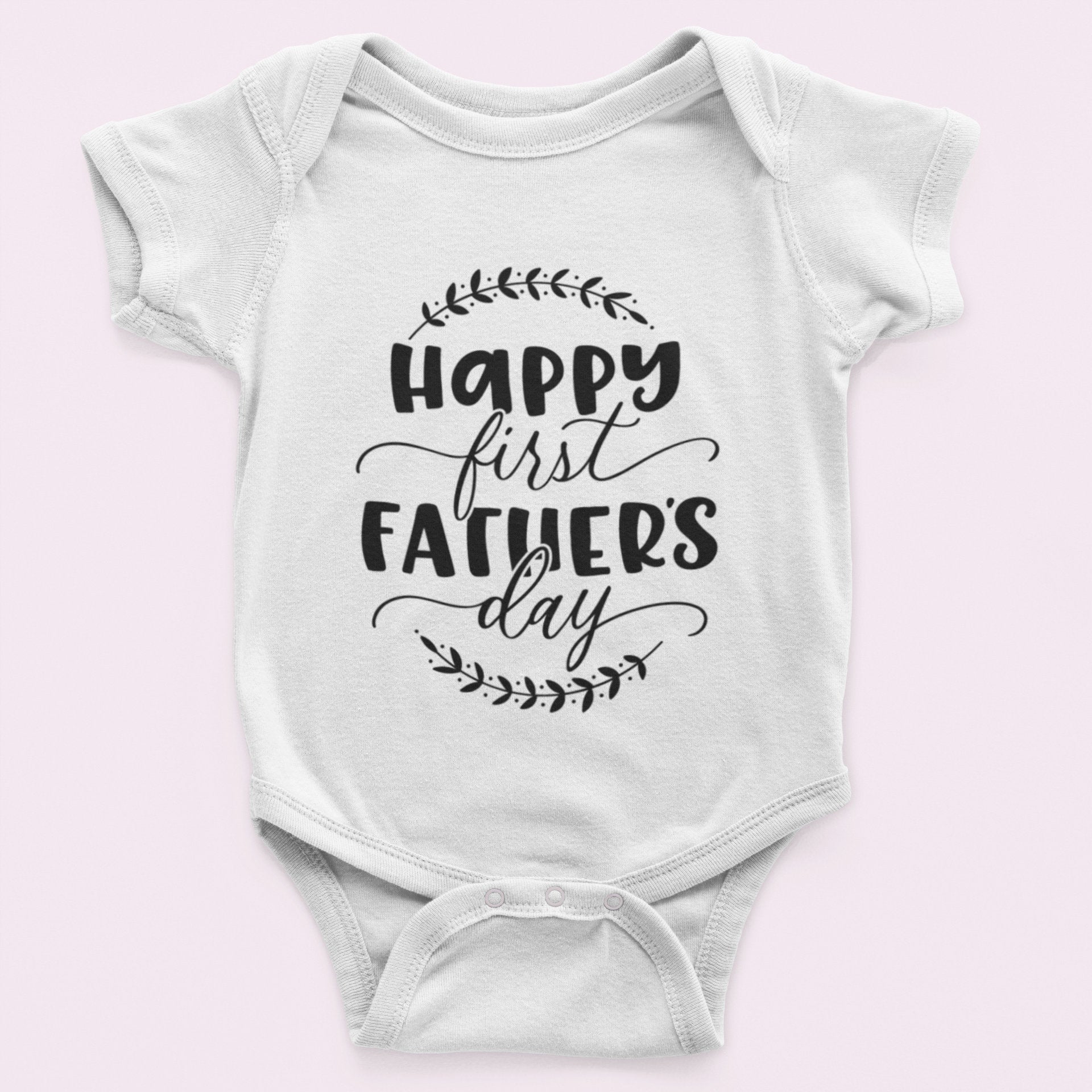 Happy First Father's Day Baby Vest