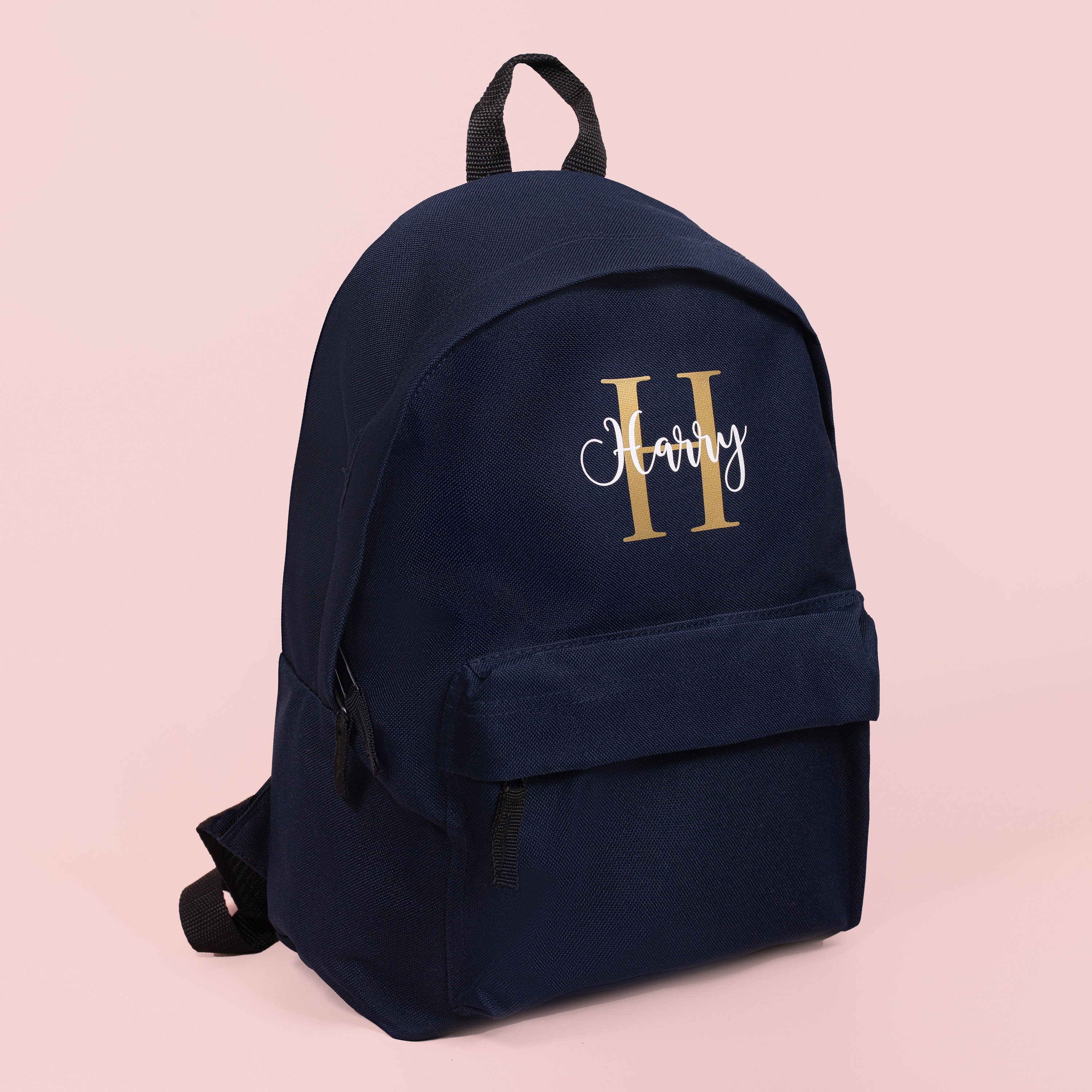 Personalised Name Initial Backpack with name, Design Girls Boys Kids Nursery Children Pre School rucksack School Bag Backpack