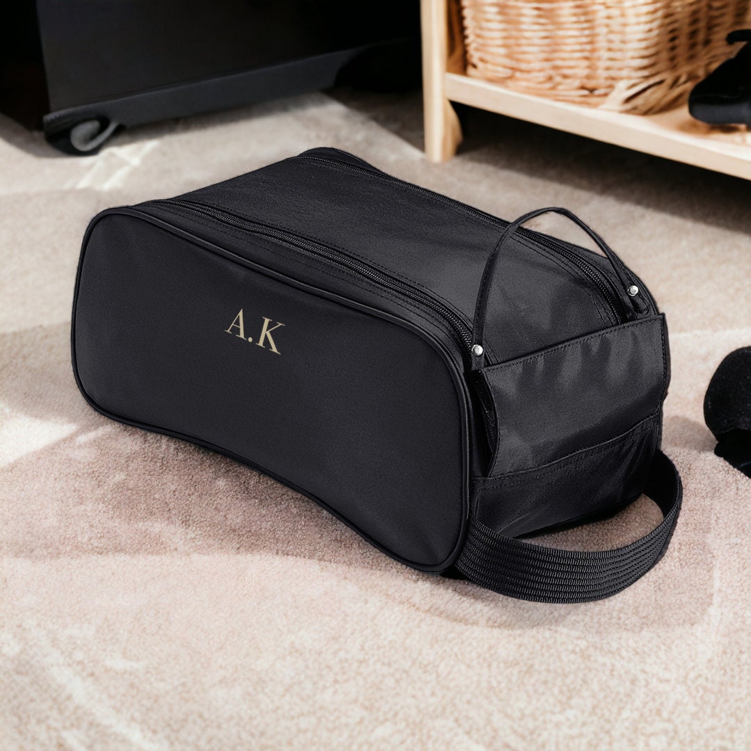 Personalised football boot bag Sport shoe bag with initials or name custom initials boots bag for sport sports kit bag football kit bag