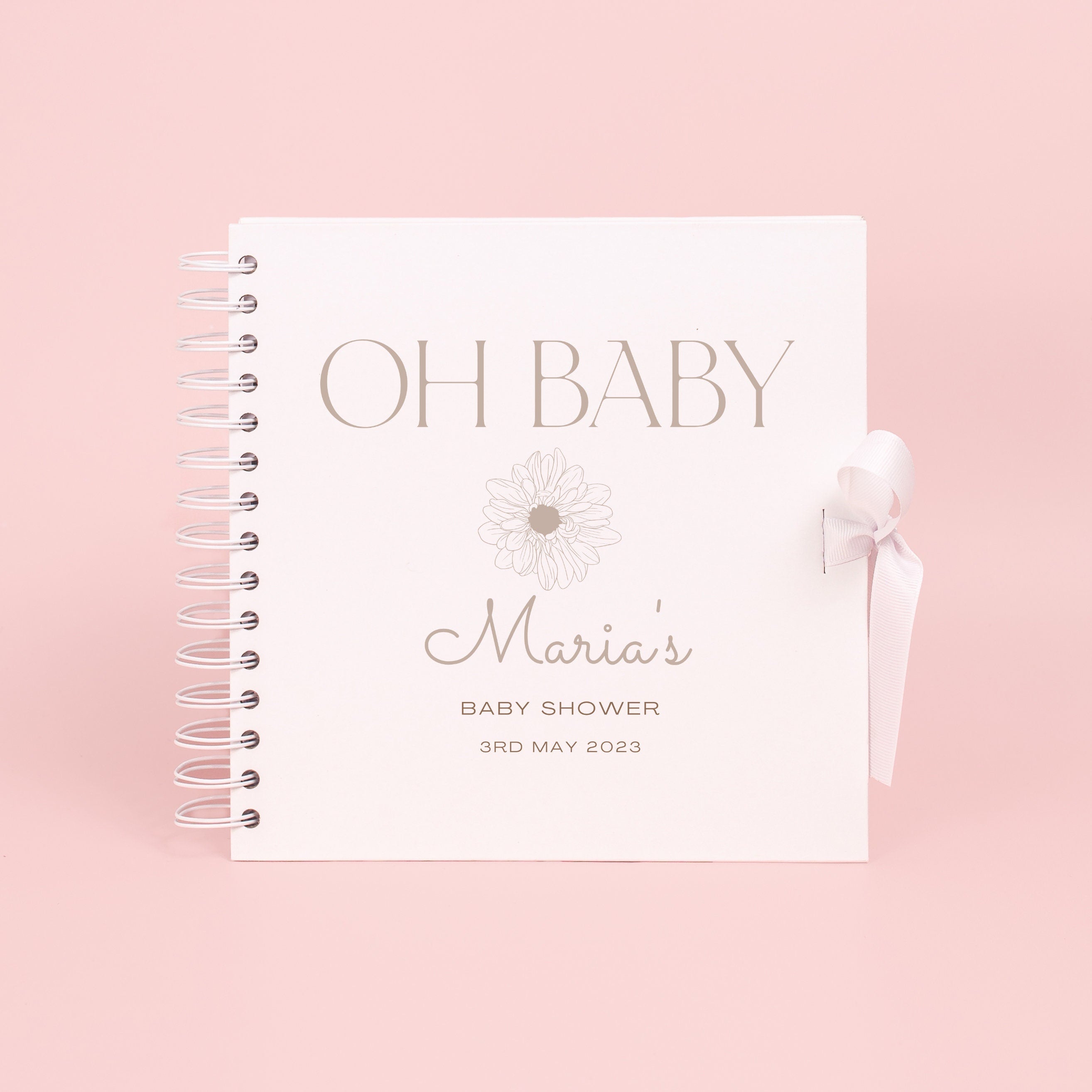 Personalised baby shower scrapbook, Photo album for baby shower gift, Baby Memory Book, Guest Book, Personalised book, Custom Baby book,