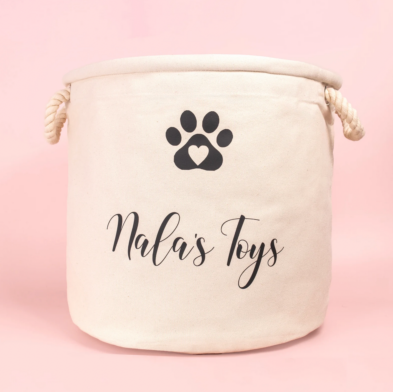 Canvas Pet Storage Basket