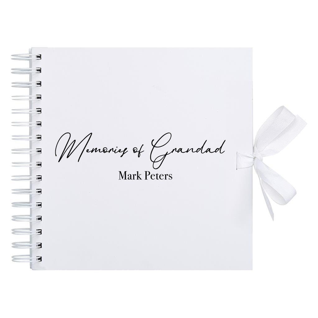 Personalised Name scrapbook, Scrapbook for grandad, memories of grandad, tribute to grandad, thoughtful gift, memory gifts