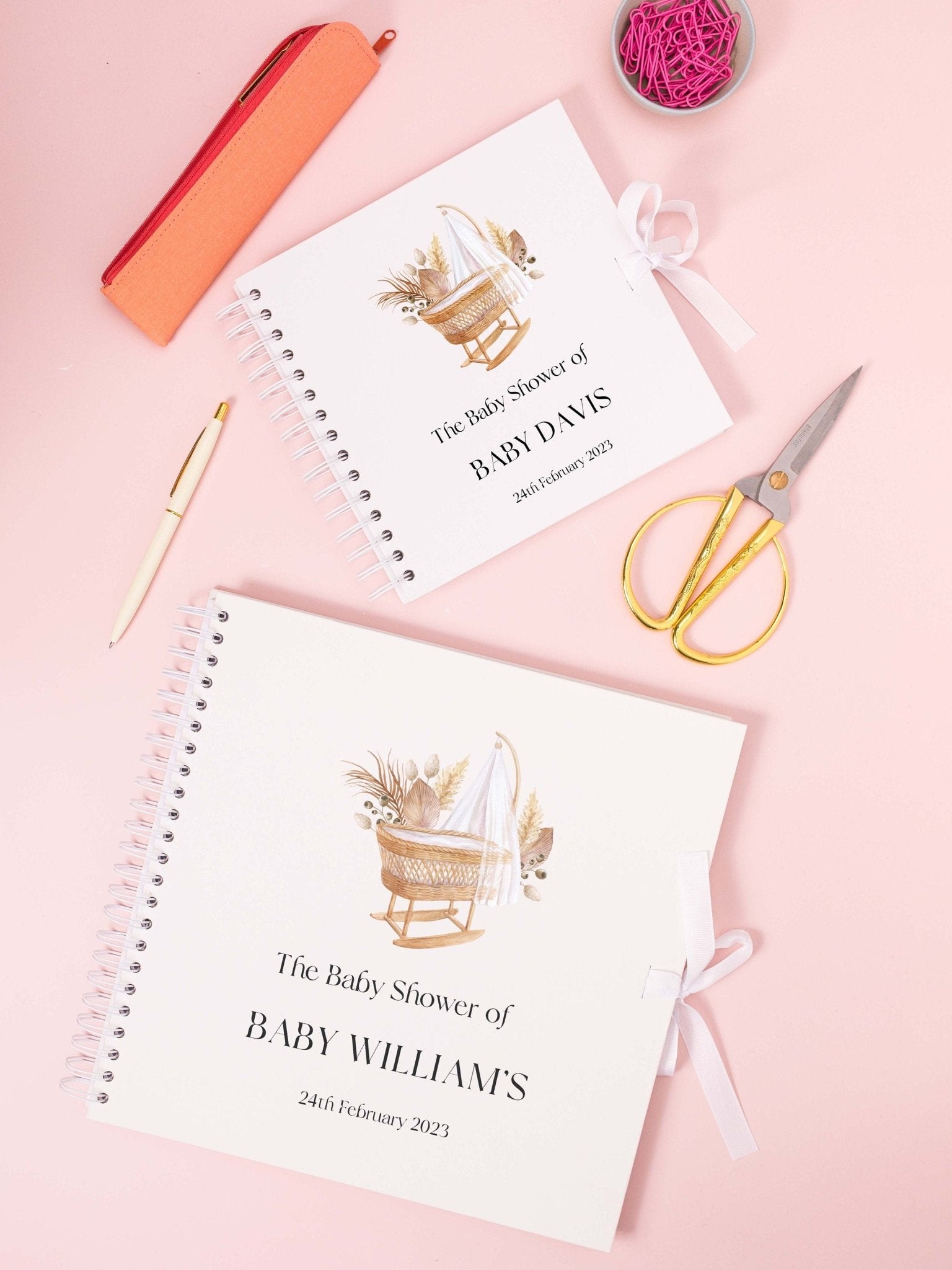 Baby shower scrapbook, pregnancy scrapbook, mum to be scrapbook, new baby memory book, pregnancy planner, pregnancy album, new mum gift - Jessica Hollie Gifts