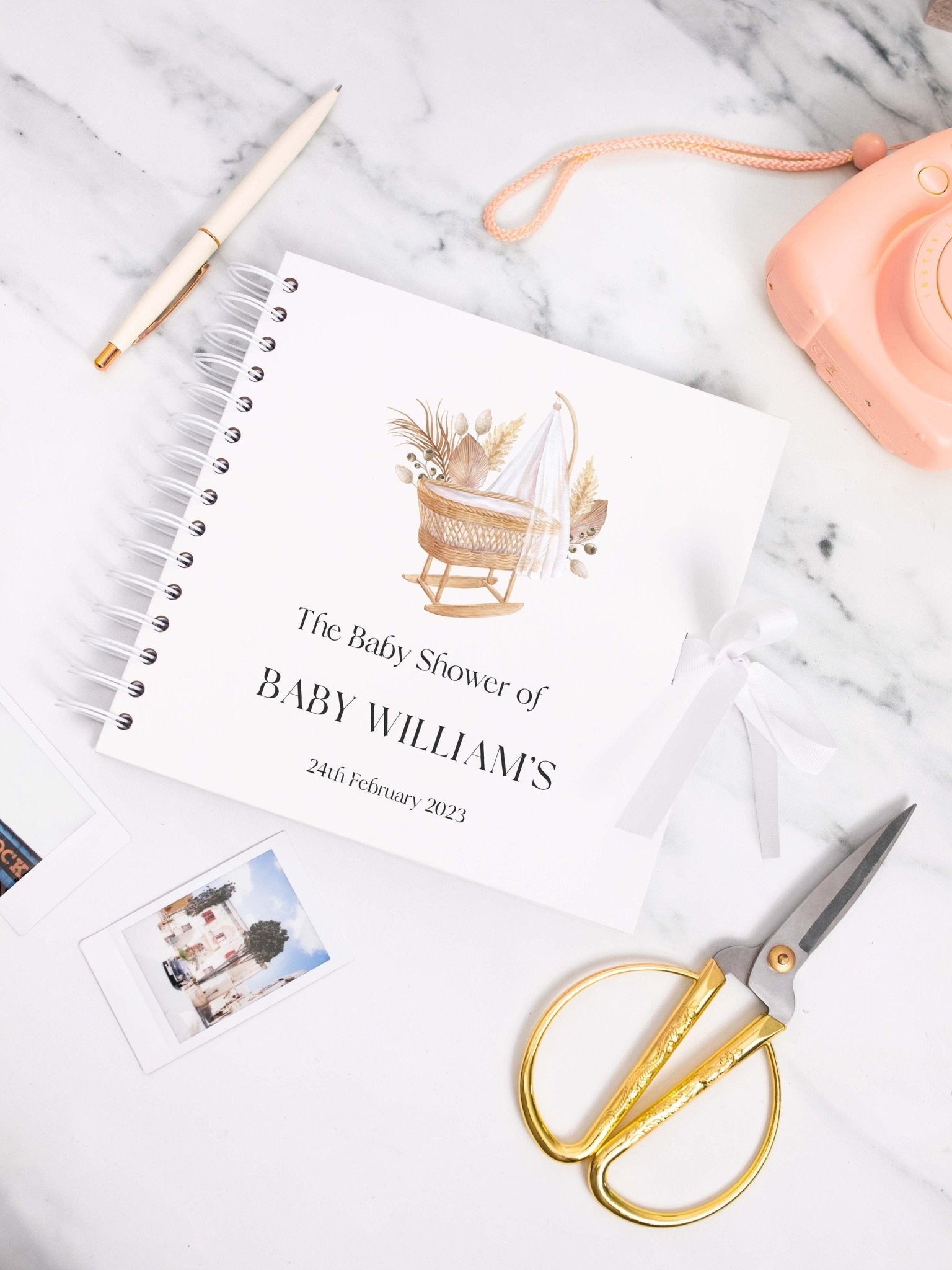 Baby shower scrapbook, pregnancy scrapbook, mum to be scrapbook, new baby memory book, pregnancy planner, pregnancy album, new mum gift - Jessica Hollie Gifts
