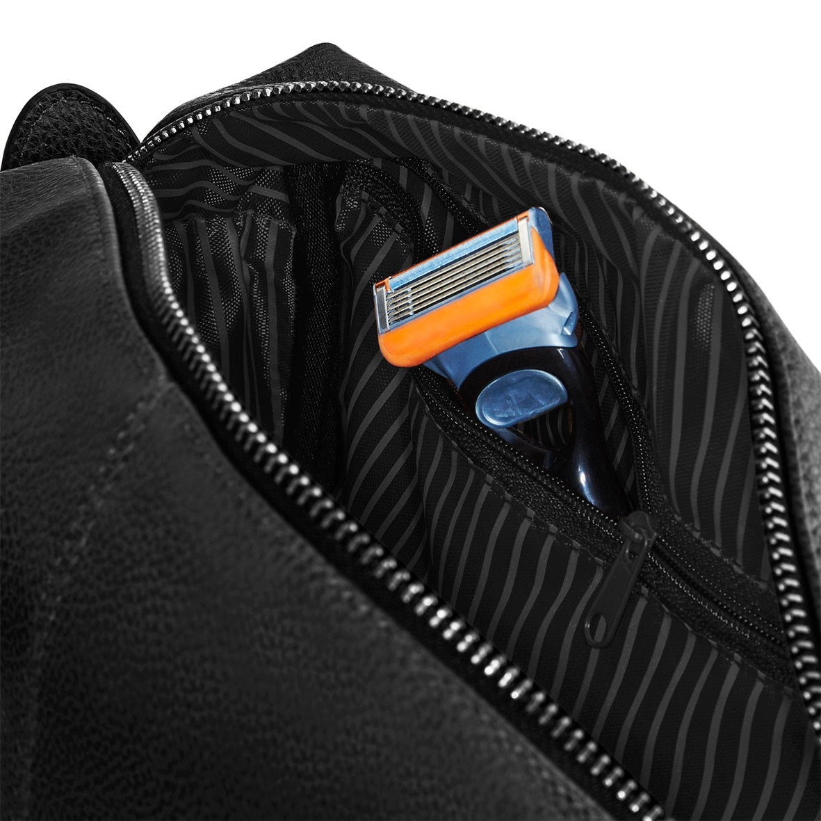 Black Men’s Wash Bag – Personalised Toiletry Bag for Men - Jessica Hollie GiftsBag