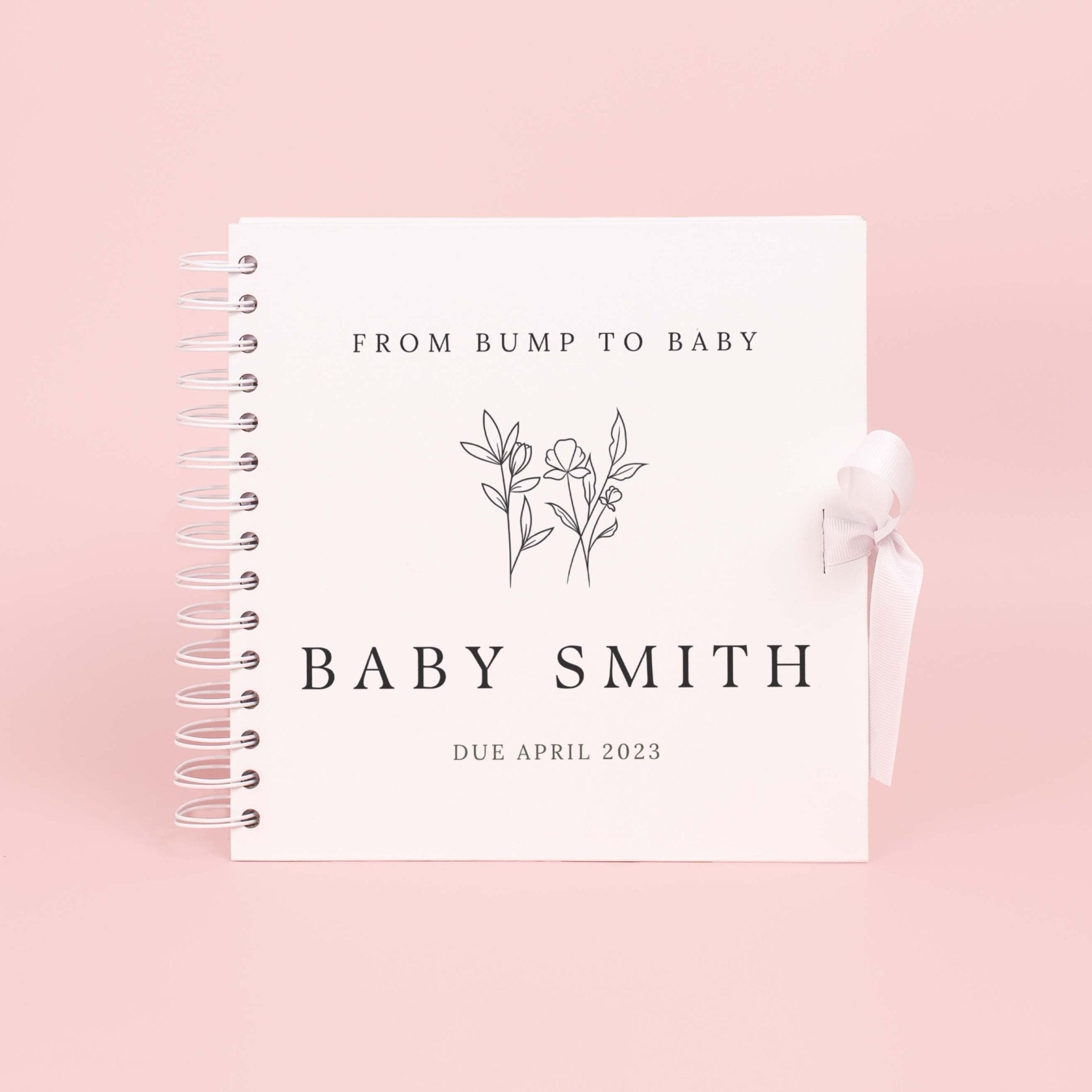 From bump to baby scrapbook, pregnancy scrapbook, pregnancy journal, new baby memory book, pregnancy planner, pregnancy album, new mum gift - Jessica Hollie Gifts