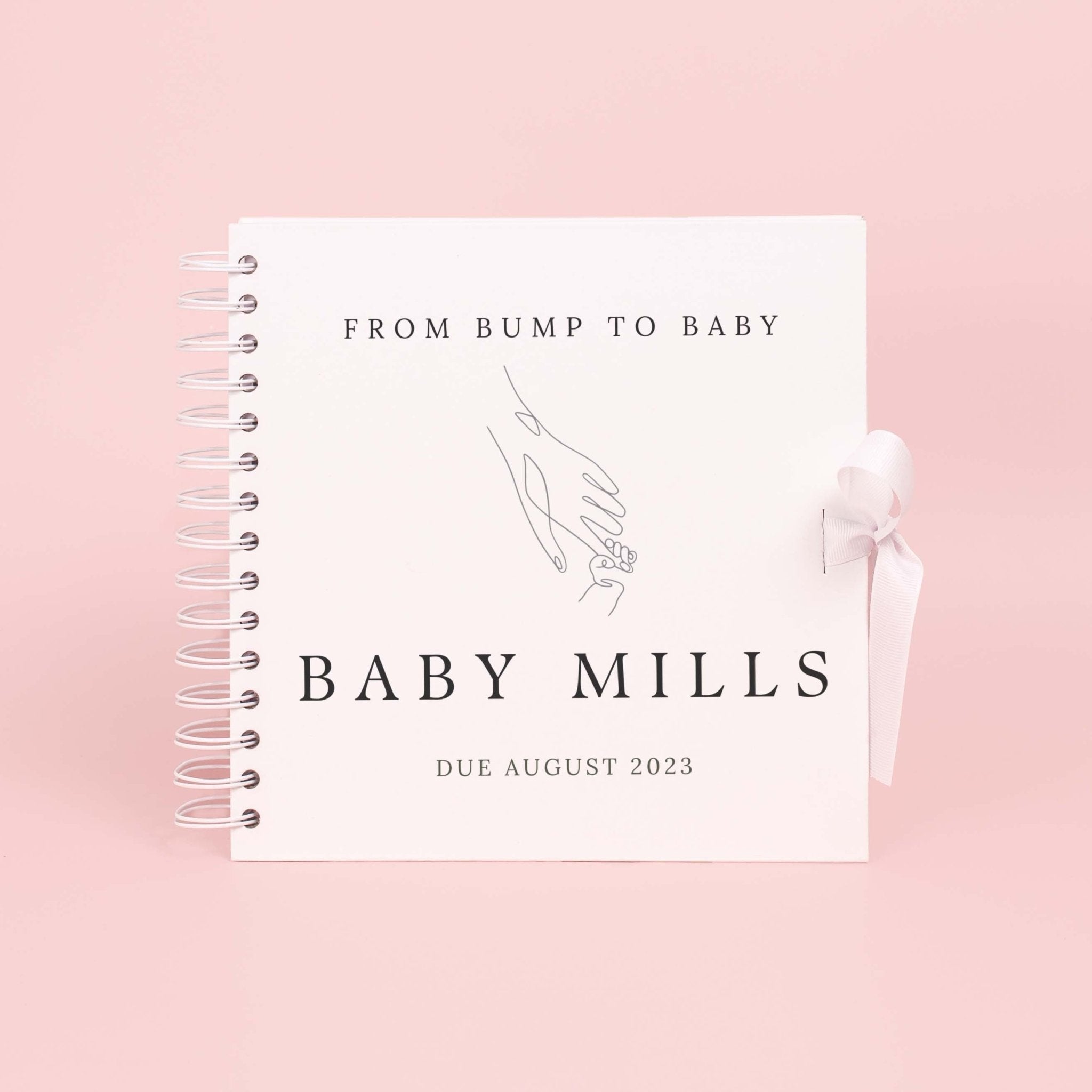 From bump to baby scrapbook, pregnancy scrapbook, pregnancy journal, new baby memory book, pregnancy planner, pregnancy album, new mum gift - Jessica Hollie Gifts