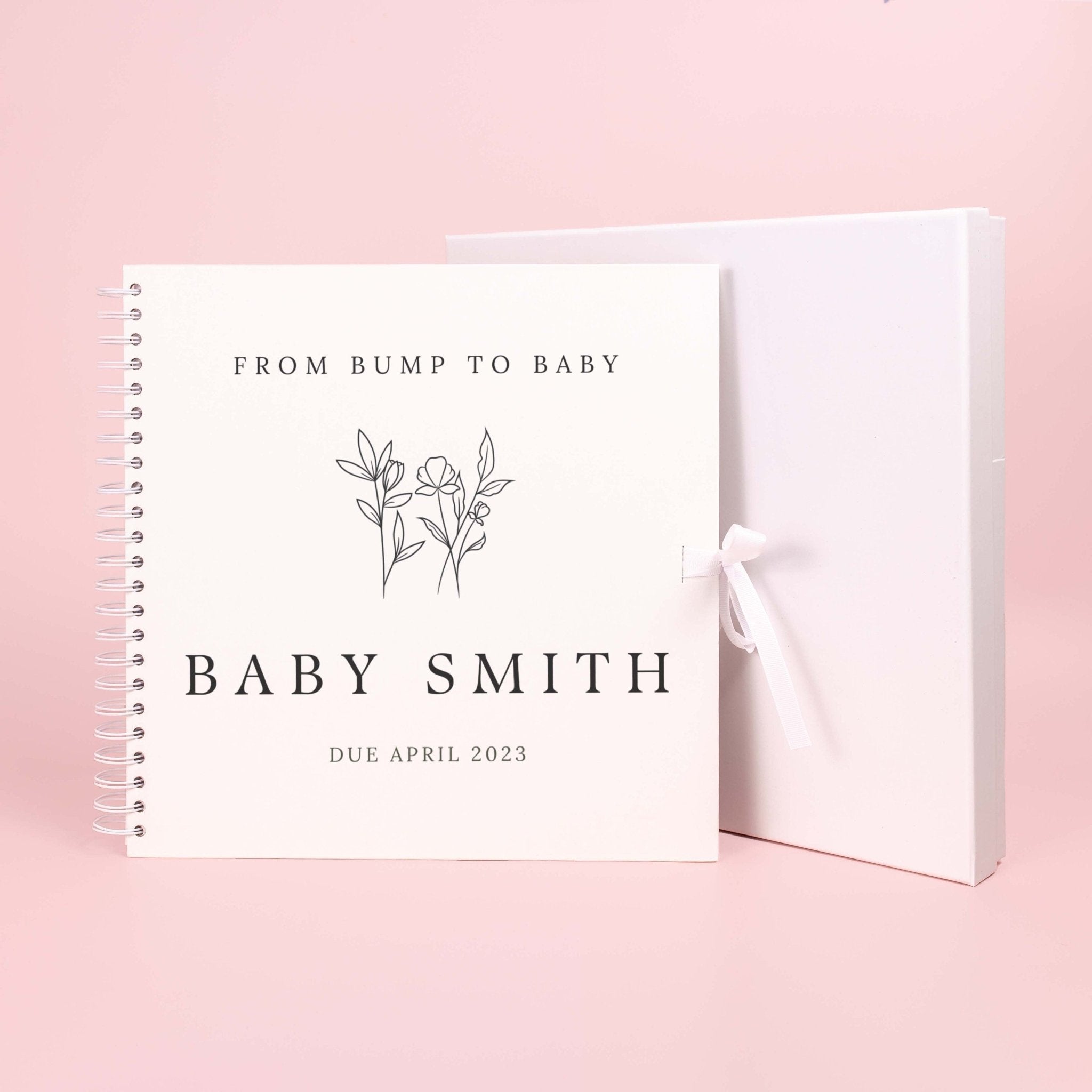 From bump to baby scrapbook, pregnancy scrapbook, pregnancy journal, new baby memory book, pregnancy planner, pregnancy album, new mum gift - Jessica Hollie Gifts