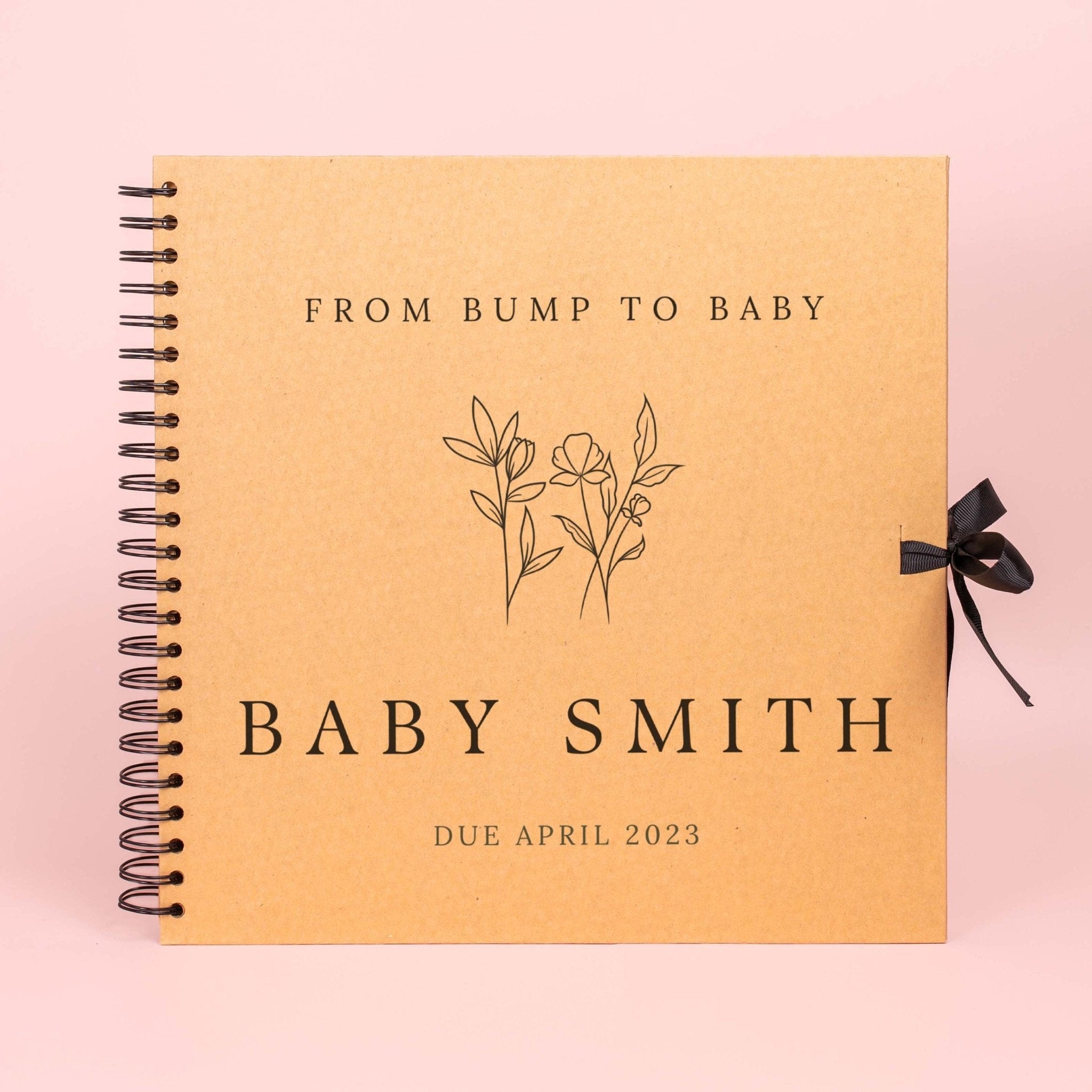 From bump to baby scrapbook, pregnancy scrapbook, pregnancy journal, new baby memory book, pregnancy planner, pregnancy album, new mum gift - Jessica Hollie Gifts