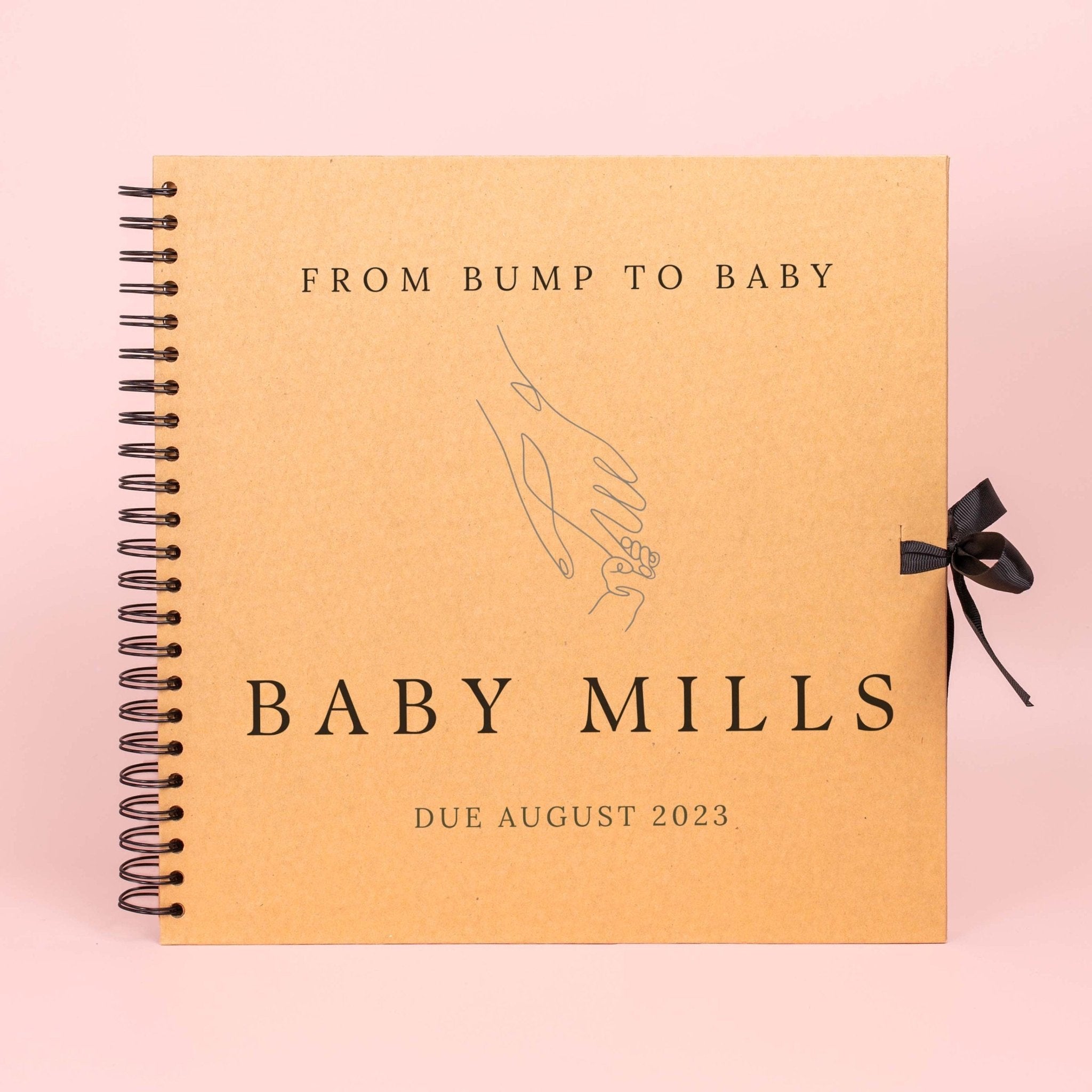 From bump to baby scrapbook, pregnancy scrapbook, pregnancy journal, new baby memory book, pregnancy planner, pregnancy album, new mum gift - Jessica Hollie Gifts