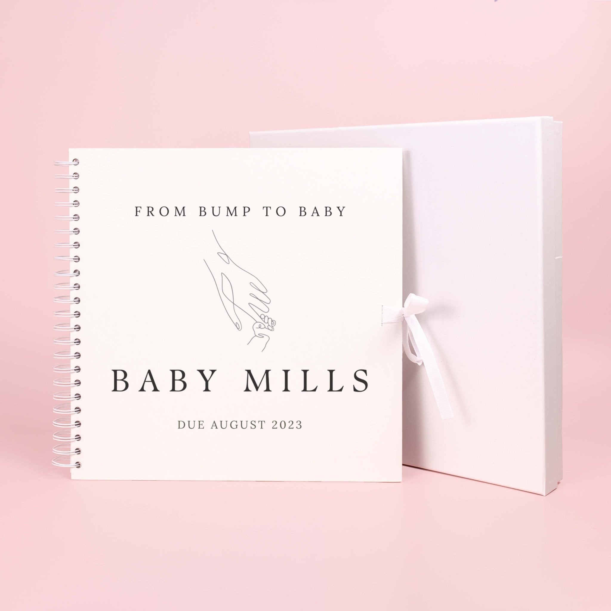 From bump to baby scrapbook, pregnancy scrapbook, pregnancy journal, new baby memory book, pregnancy planner, pregnancy album, new mum gift - Jessica Hollie Gifts