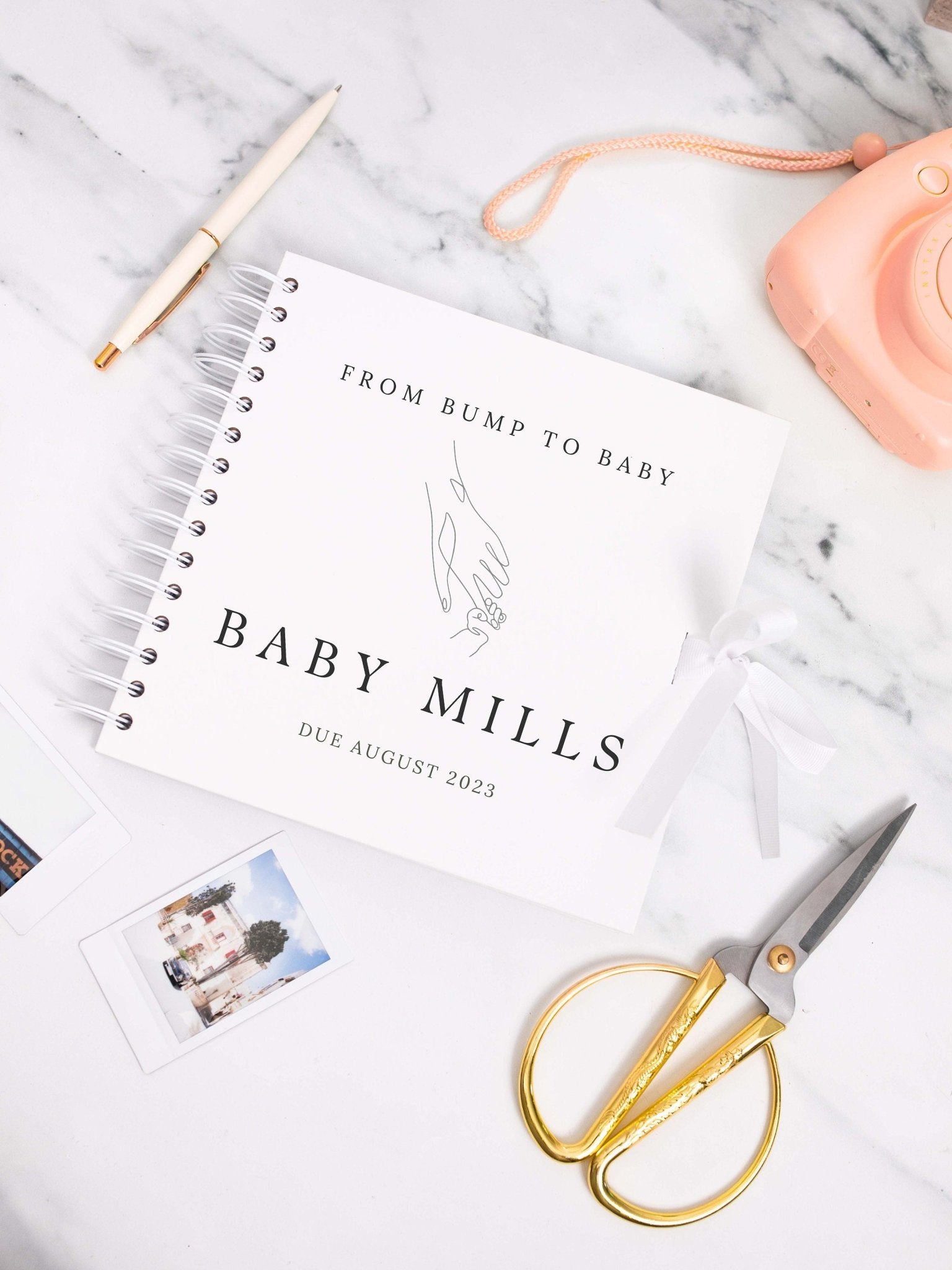 From bump to baby scrapbook, pregnancy scrapbook, pregnancy journal, new baby memory book, pregnancy planner, pregnancy album, new mum gift - Jessica Hollie Gifts