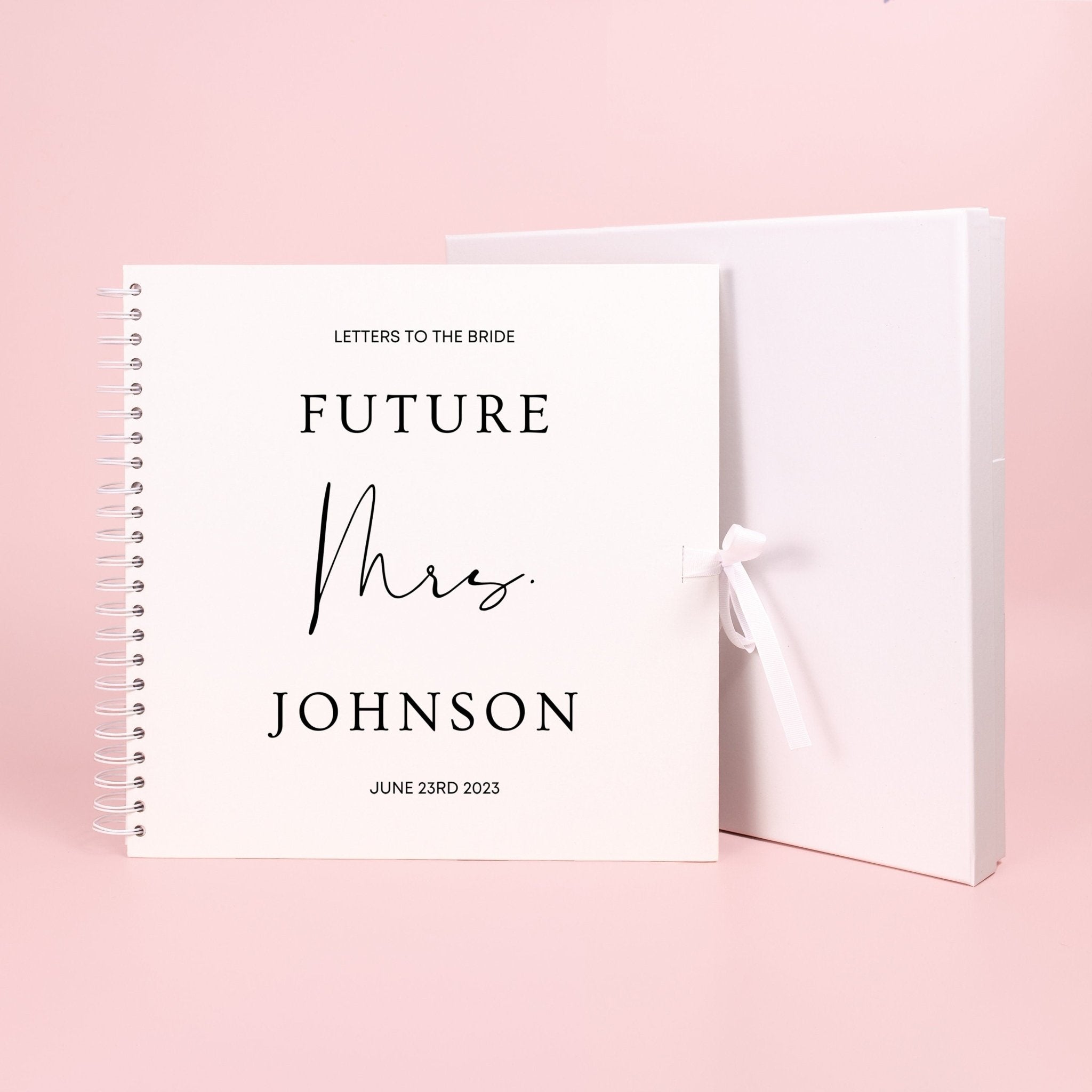 Letters to the Bride Book, Bridal Shower Scrapbook, Hen Party Scrapbook, Bride to be Book, Photo Guest Book, Personalised Bride To Be Gift - Jessica Hollie Gifts