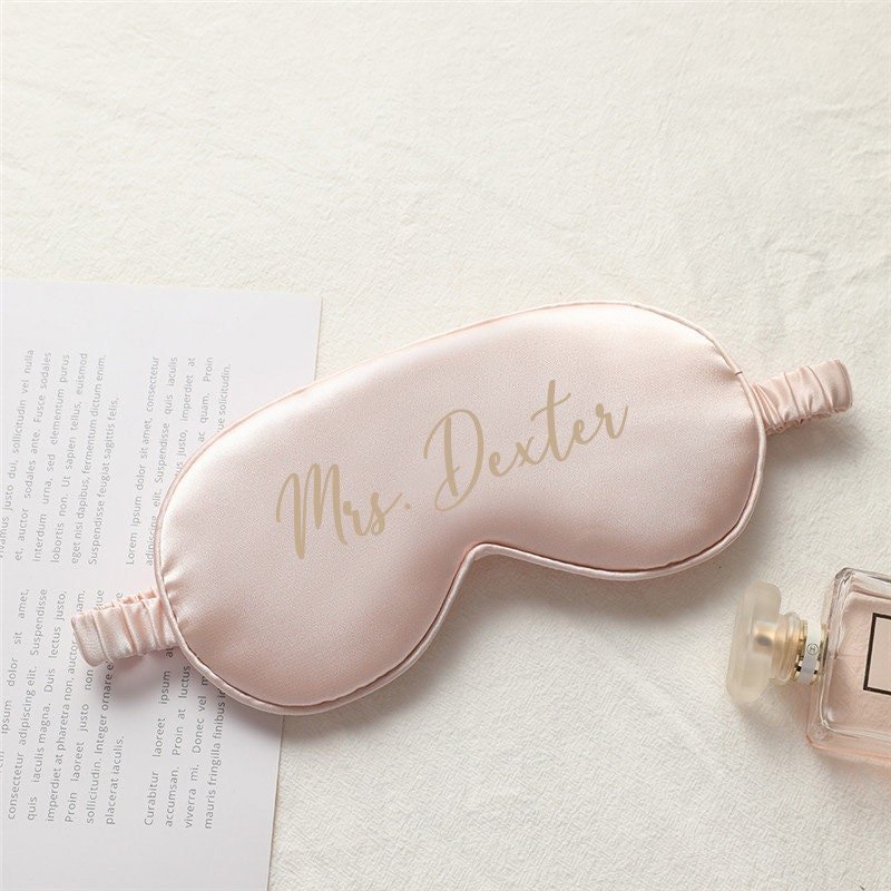 LUXE Bride Sleep Mask - Mrs Sleep Mask - Bride to Be Gift - Bridal Shower Gift for Bride - Bridal Shower Gift Bride Gift Ideas - Jessica Hollie Gifts