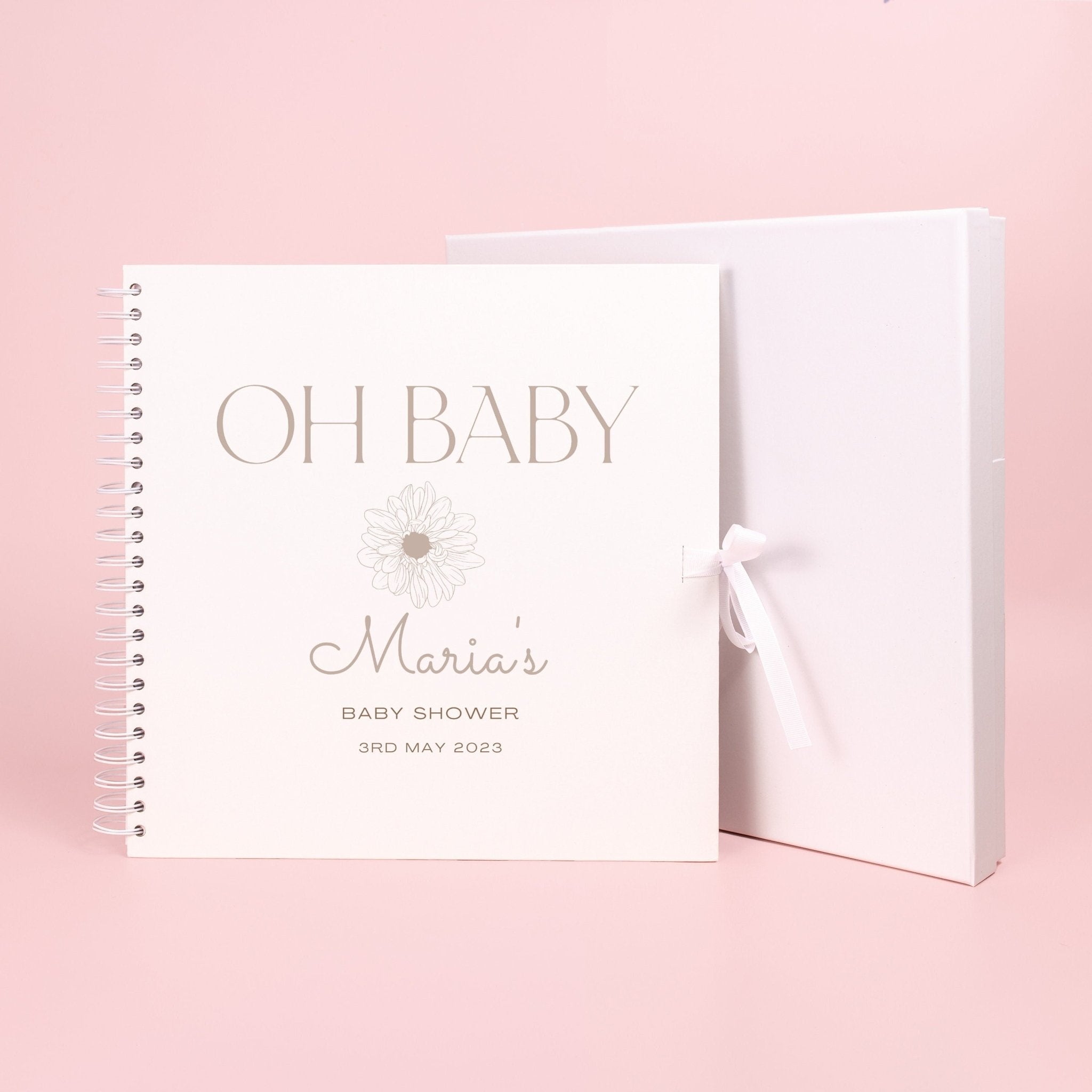Personalised baby shower scrapbook, Photo album for baby shower gift, Baby Memory Book, Guest Book, Personalised book, Custom Baby book, - Jessica Hollie Gifts