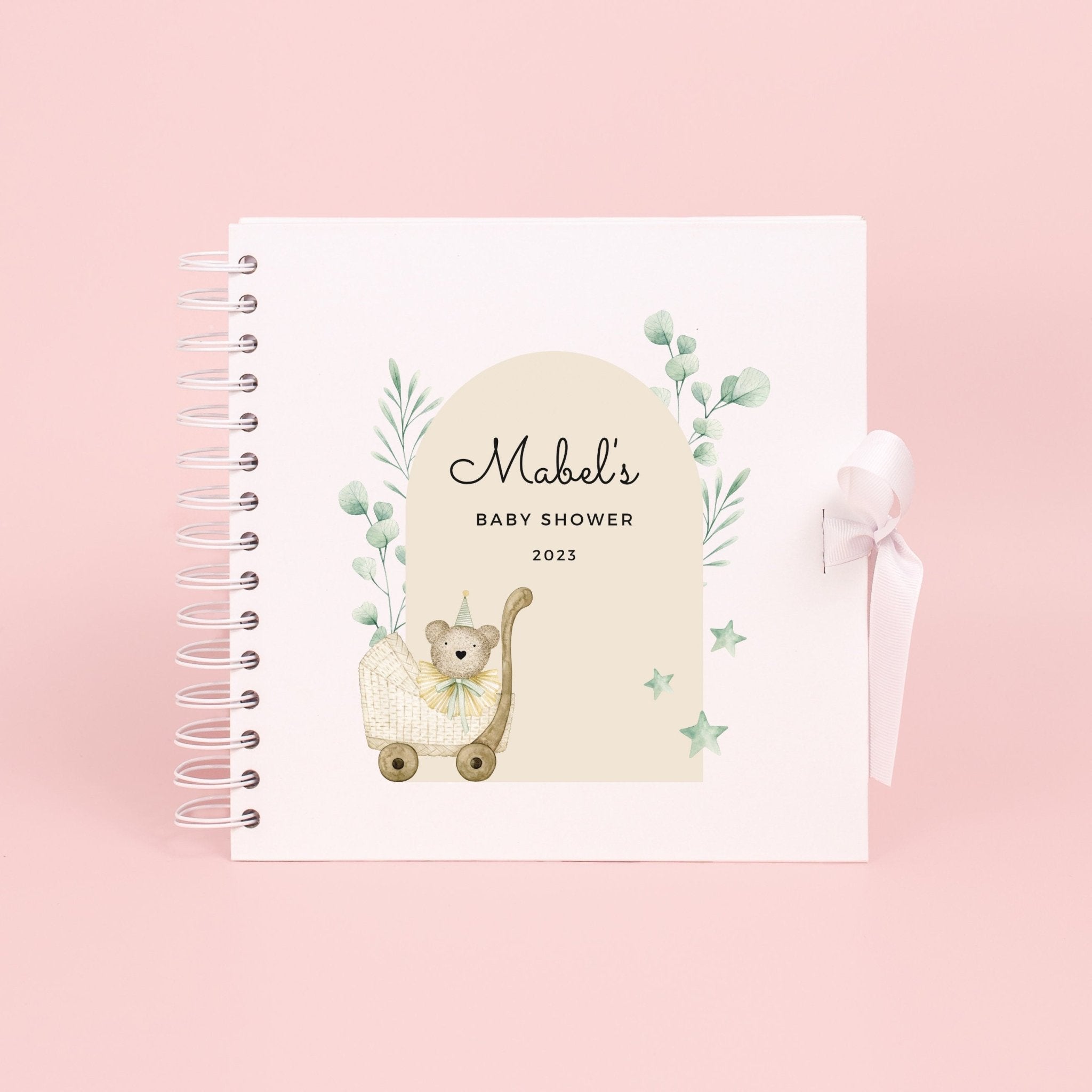 Personalised baby shower scrapbook, Photo album for baby shower gift, Baby Memory Book, Guest Book, Personalised book, Custom Baby book, - Jessica Hollie Gifts