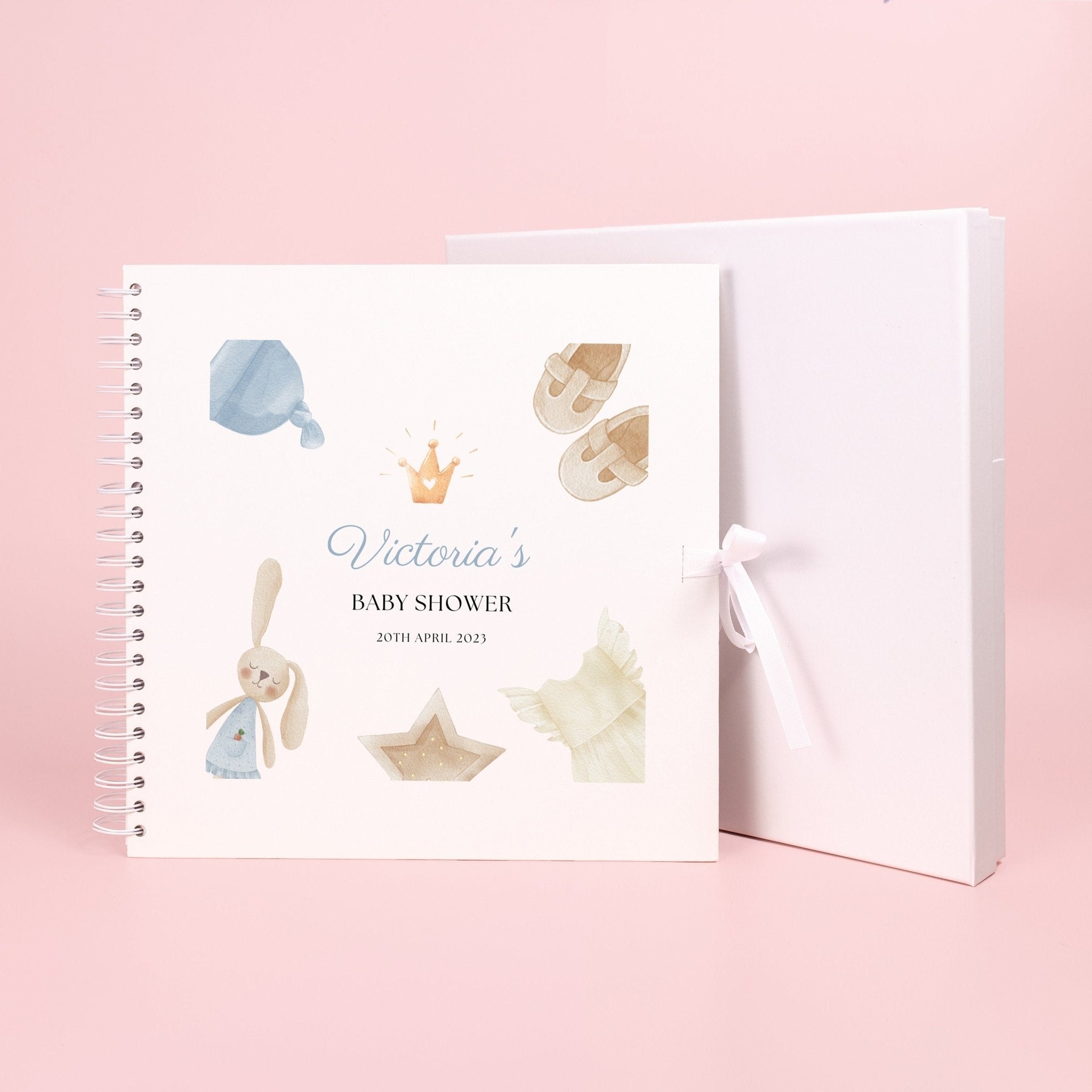 Personalised baby shower scrapbook, Photo album for baby shower gift, Baby Memory Book, Guest Book, Personalised book, Custom Baby book, - Jessica Hollie Gifts