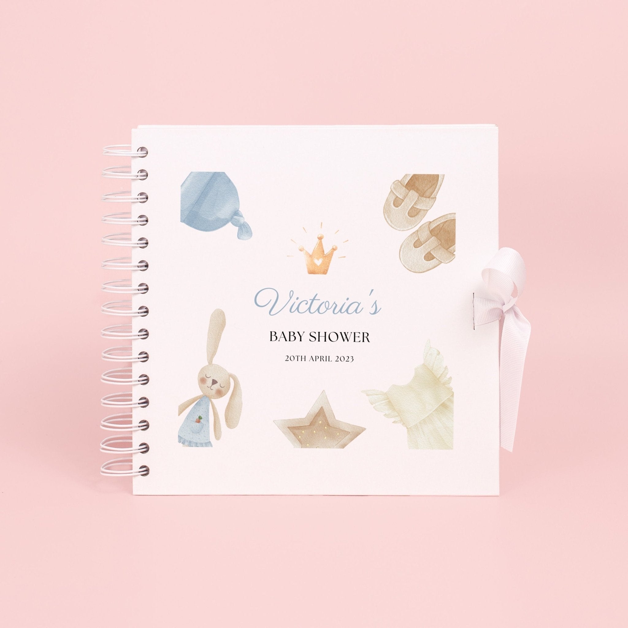 Personalised baby shower scrapbook, Photo album for baby shower gift, Baby Memory Book, Guest Book, Personalised book, Custom Baby book, - Jessica Hollie Gifts