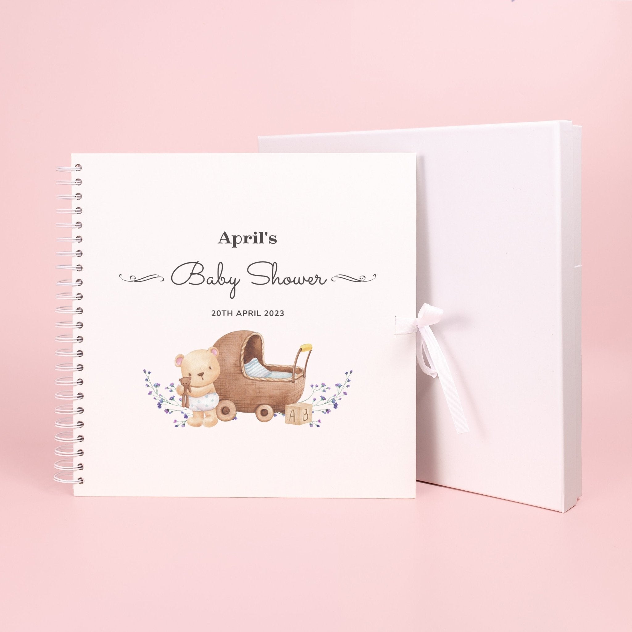 Personalised baby shower scrapbook, Photo album for baby shower gift, Baby Memory Book, Guest Book, Personalised book, Custom Baby book, - Jessica Hollie Gifts