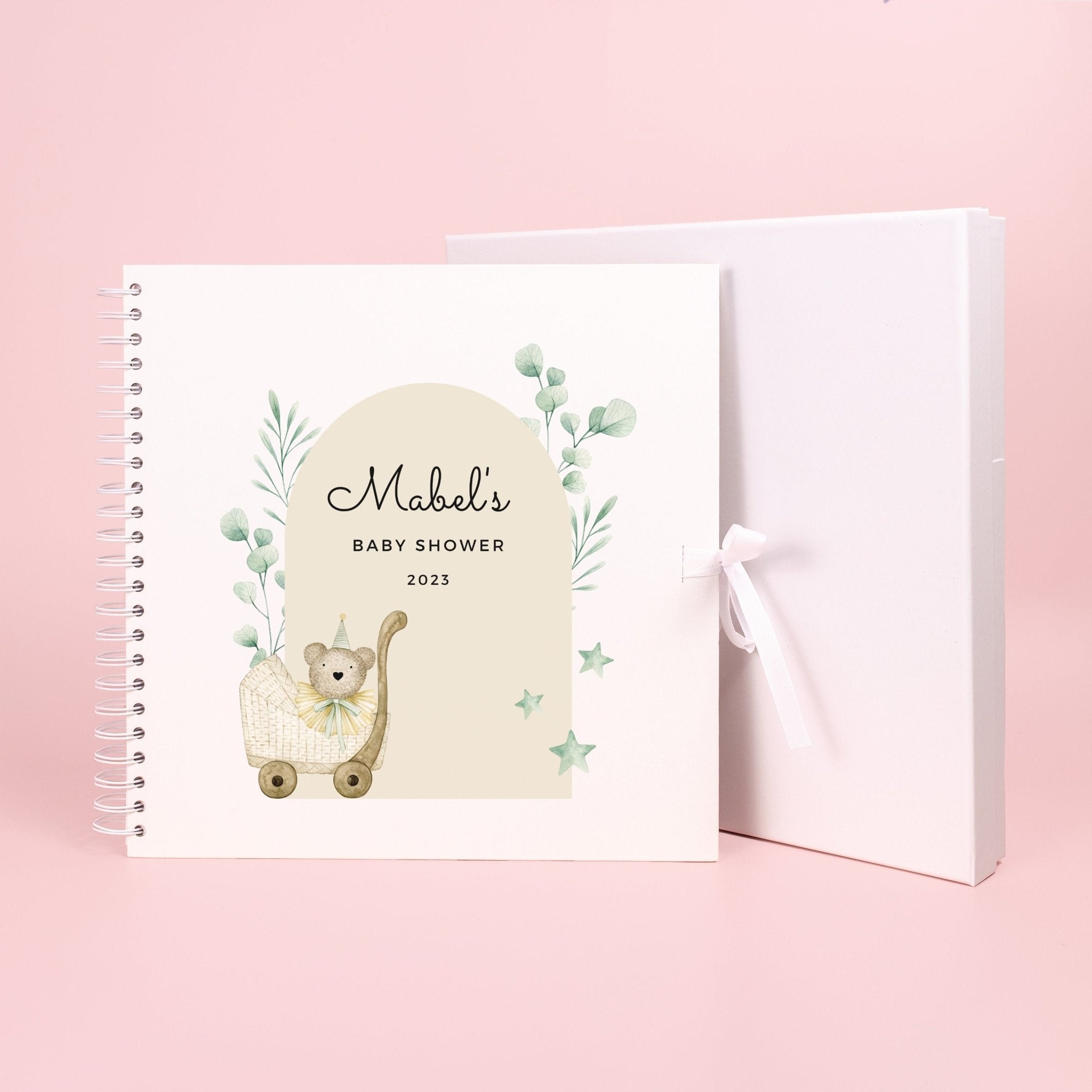 Personalised baby shower scrapbook, Photo album for baby shower gift, Baby Memory Book, Guest Book, Personalised book, Custom Baby book, - Jessica Hollie Gifts