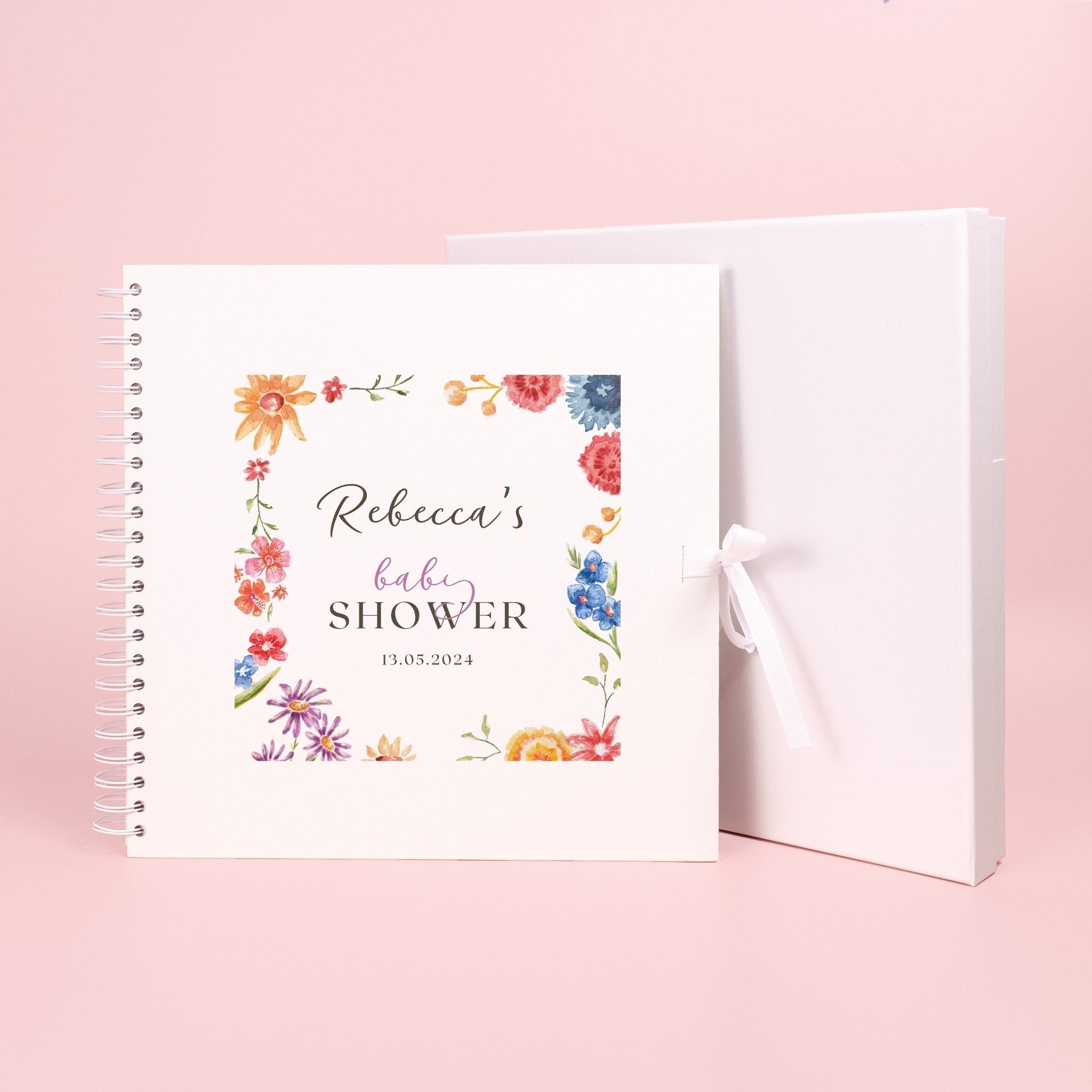 Personalised Baby Shower Scrapbook, Photo Book for Baby Shower, Baby Shower Activity, Gift for baby shower, baby in bloom, Keepsake Book - Jessica Hollie Gifts