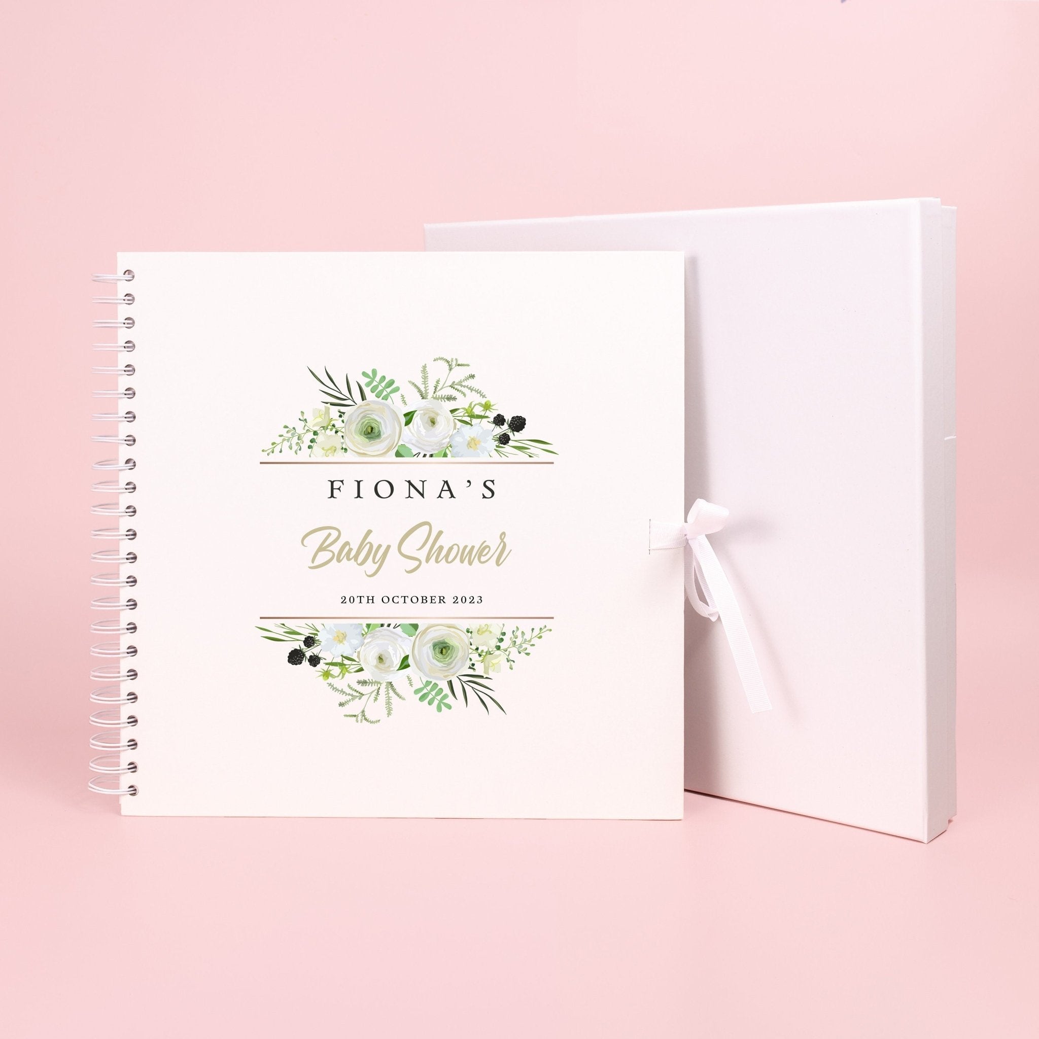 Personalised Baby Shower Scrapbook, Photo Book for Baby Shower, Baby Shower Activity, Gift for baby shower, baby in bloom, Keepsake Book - Jessica Hollie Gifts