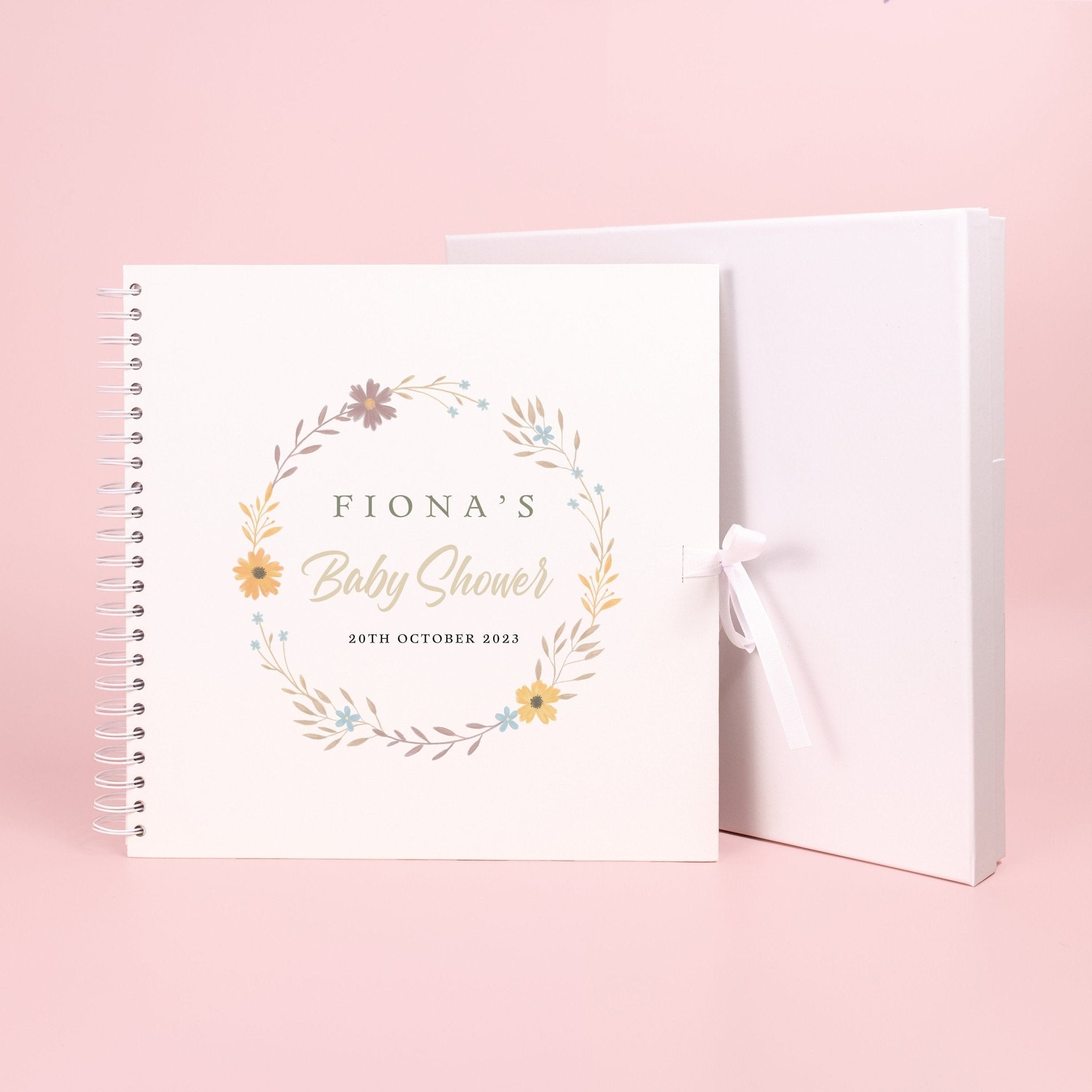 Personalised Baby Shower Scrapbook, Photo Book for Baby Shower, Baby Shower Activity, Gift for baby shower, baby in bloom, Keepsake Book - Jessica Hollie Gifts