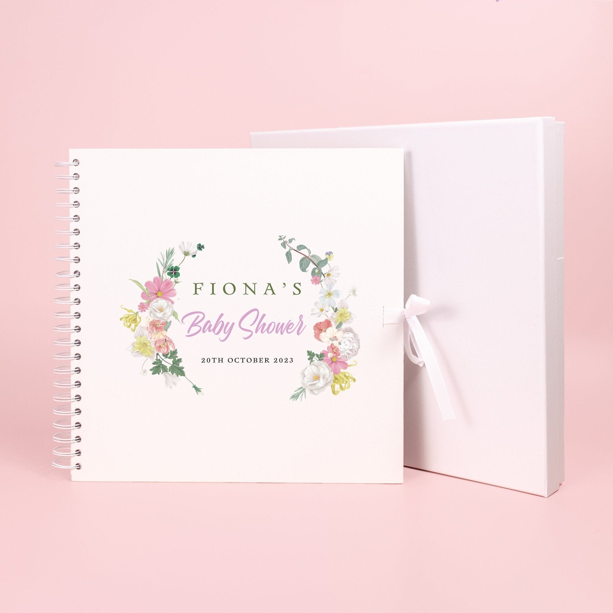 Personalised Baby Shower Scrapbook, Photo Book for Baby Shower, Baby Shower Activity, Gift for baby shower, baby in bloom, Keepsake Book - Jessica Hollie Gifts