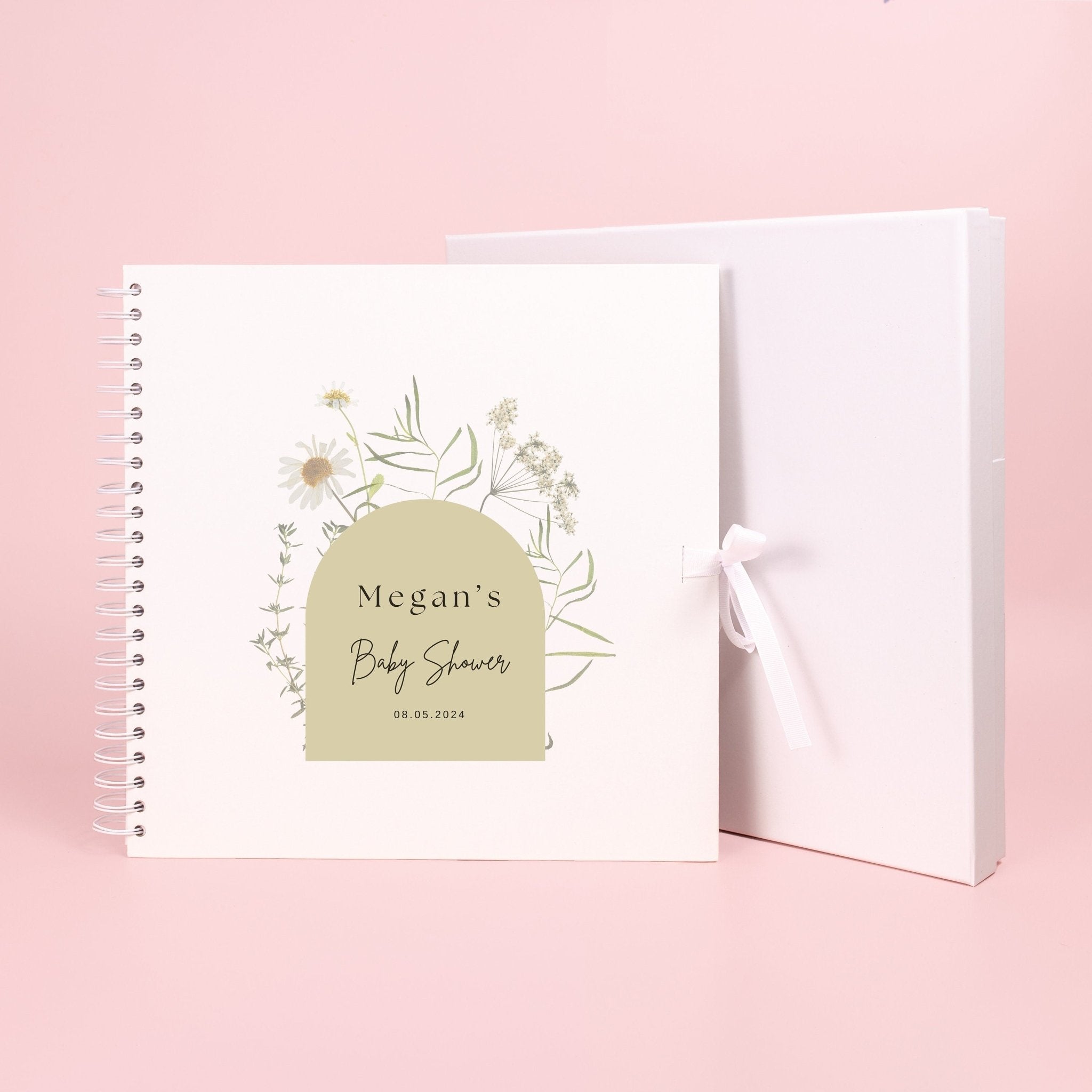Personalised Baby Shower Scrapbook, Photo Book for Baby Shower, Baby Shower Activity, Gift for baby shower, baby in bloom, Keepsake Book - Jessica Hollie Gifts