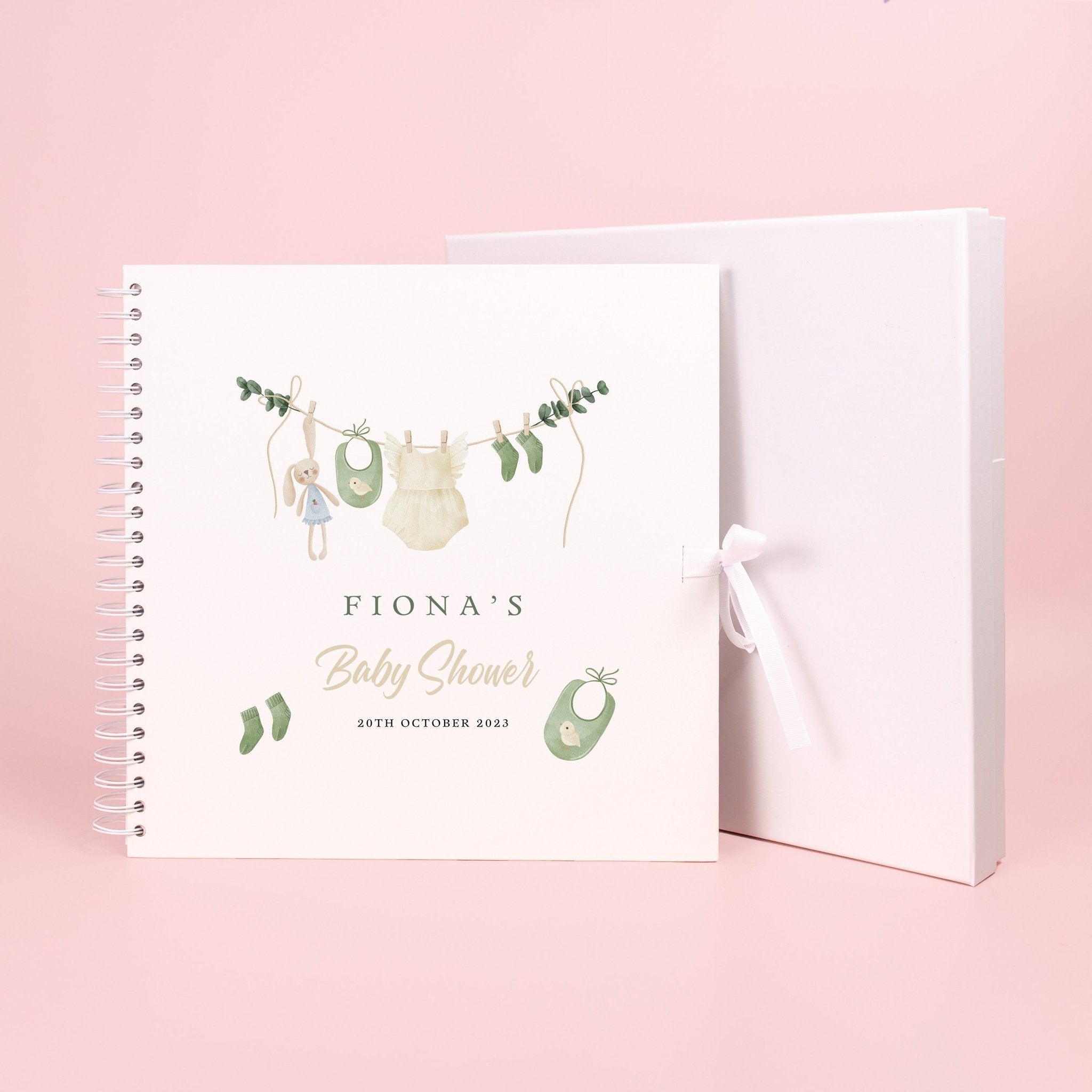 Personalised Baby Shower Scrapbook, Photo Book for Baby Shower, Baby Shower Activity, Gift for baby shower, baby in bloom, Keepsake Book - Jessica Hollie Gifts