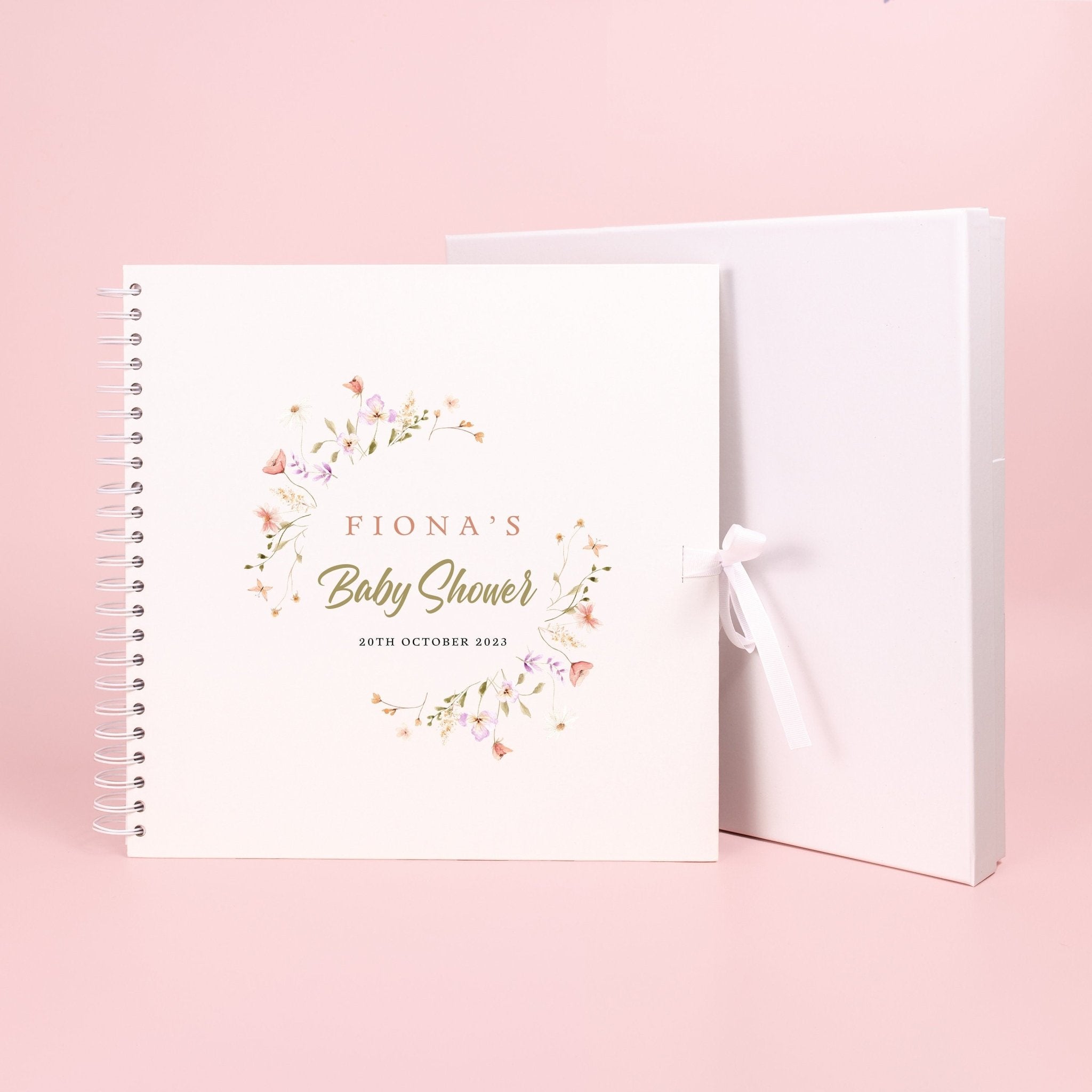 Personalised Baby Shower Scrapbook, Photo Book for Baby Shower, Baby Shower Activity, Gift for baby shower, baby in bloom, Keepsake Book - Jessica Hollie Gifts