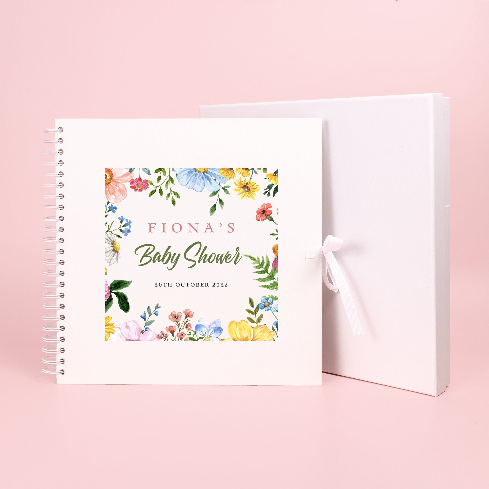 Personalised Baby Shower Scrapbook, Photo Book for Baby Shower, Baby Shower Activity, Gift for baby shower, baby in bloom, Keepsake Book - Jessica Hollie Gifts
