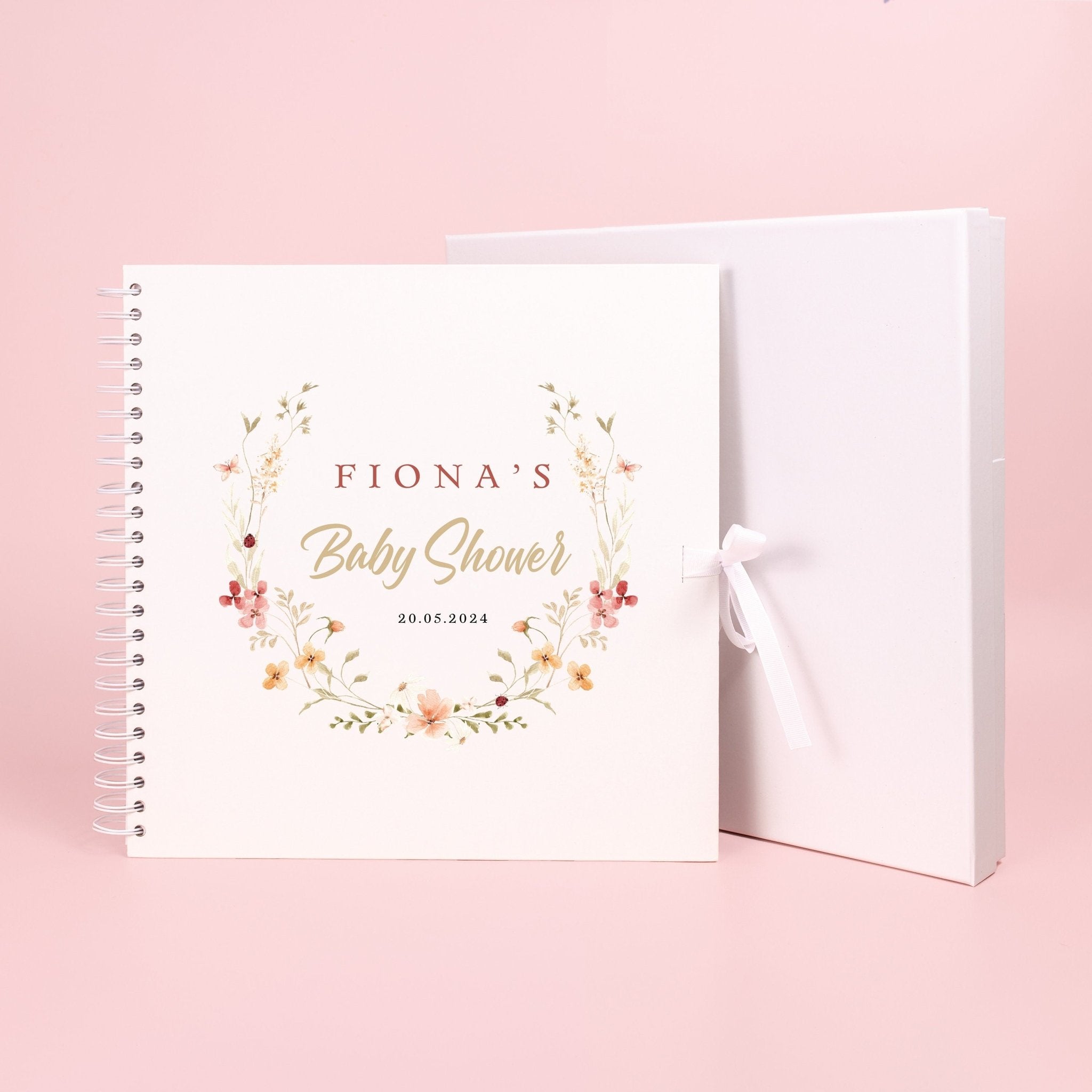 Personalised Baby Shower Scrapbook, Photo Book for Baby Shower, Baby Shower Activity, Gift for baby shower, baby in bloom, Keepsake Book - Jessica Hollie Gifts
