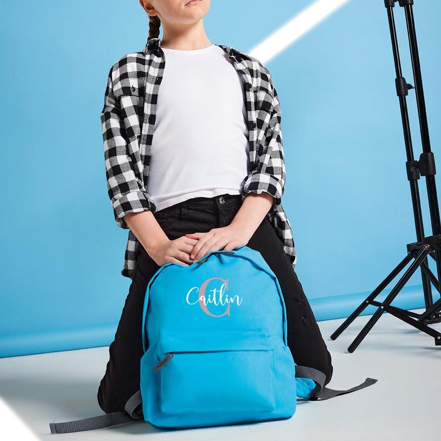Personalised Backpack for Boys & Girls, Custom Name School Bag - Jessica Hollie Gifts