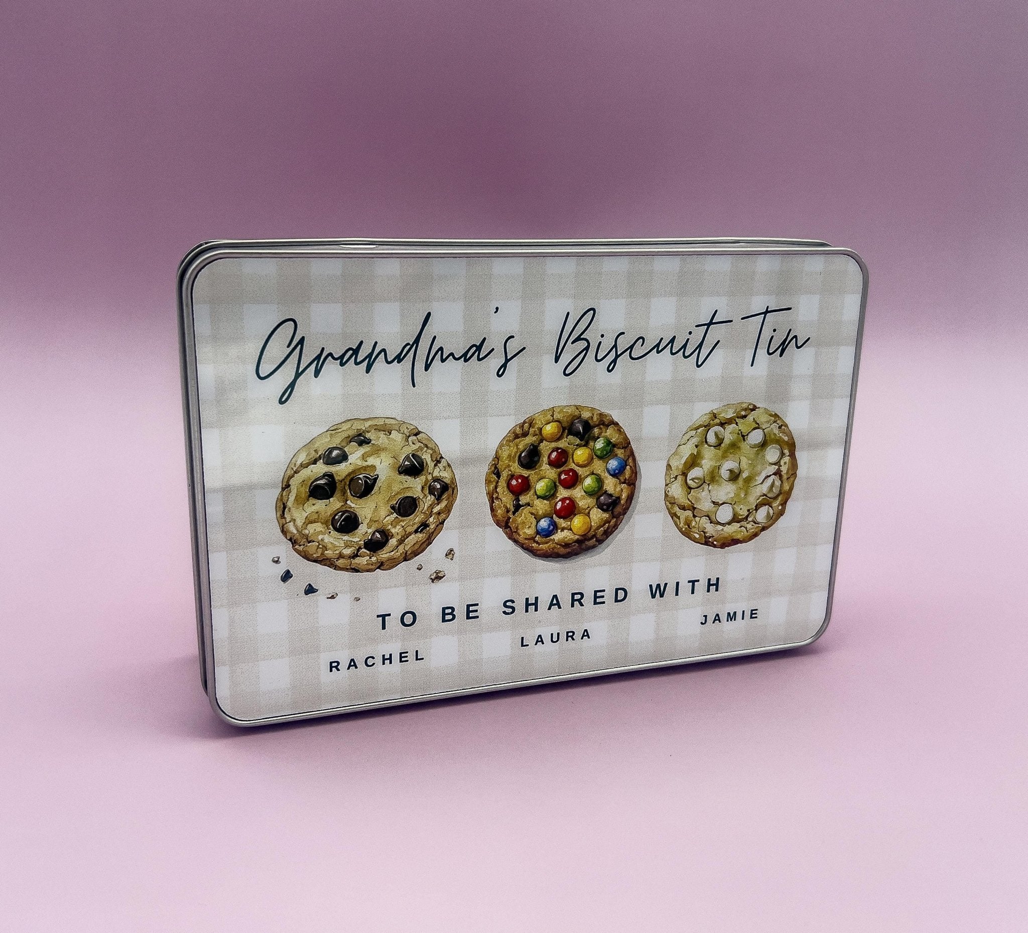 Personalised Biscuit Tin, Grandad’s Tin, Dads Biscuits, Step Dad, Daddy’s gift, Storage Box, Birthday, Christmas Gift, Fathers Day gifts - Jessica Hollie Gifts