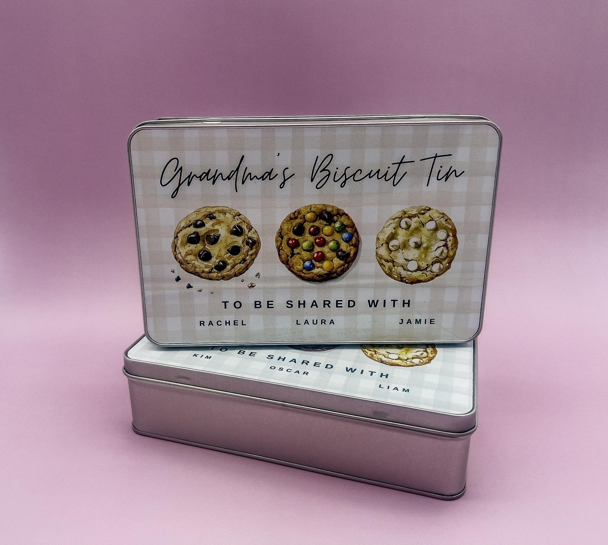 Personalised Biscuit Tin, Grandad’s Tin, Dads Biscuits, Step Dad, Daddy’s gift, Storage Box, Birthday, Christmas Gift, Fathers Day gifts - Jessica Hollie Gifts