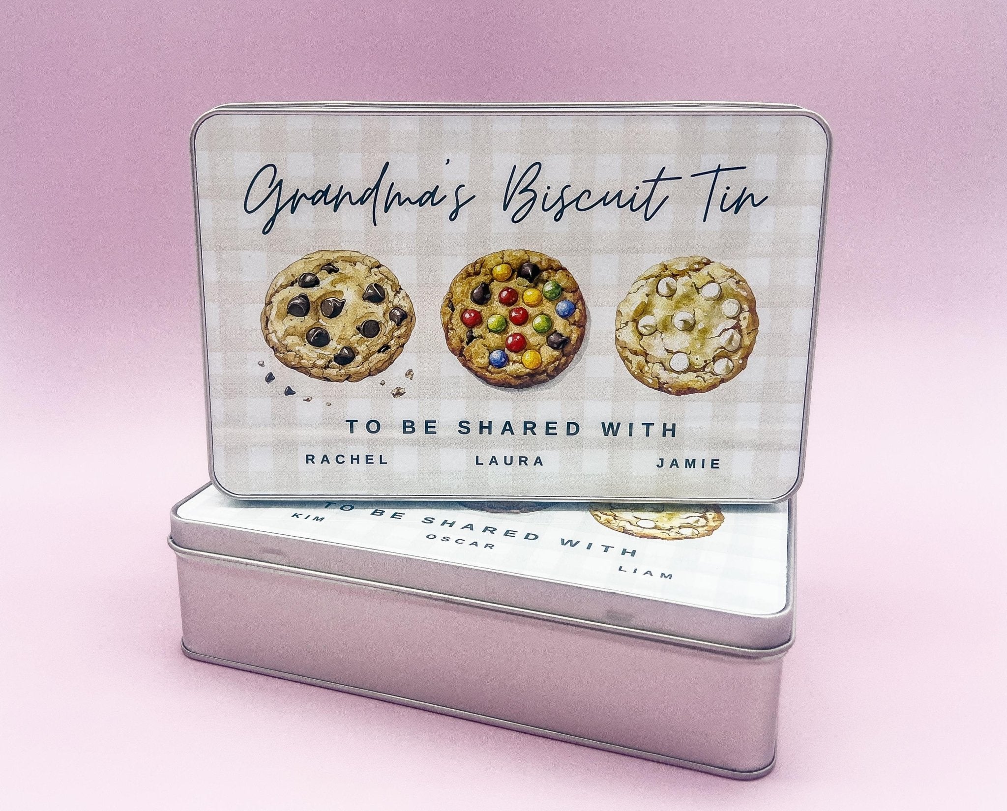 Personalised Biscuit Tin, Grandad’s Tin, Dads Biscuits, Step Dad, Daddy’s gift, Storage Box, Birthday, Christmas Gift, Fathers Day gifts - Jessica Hollie Gifts