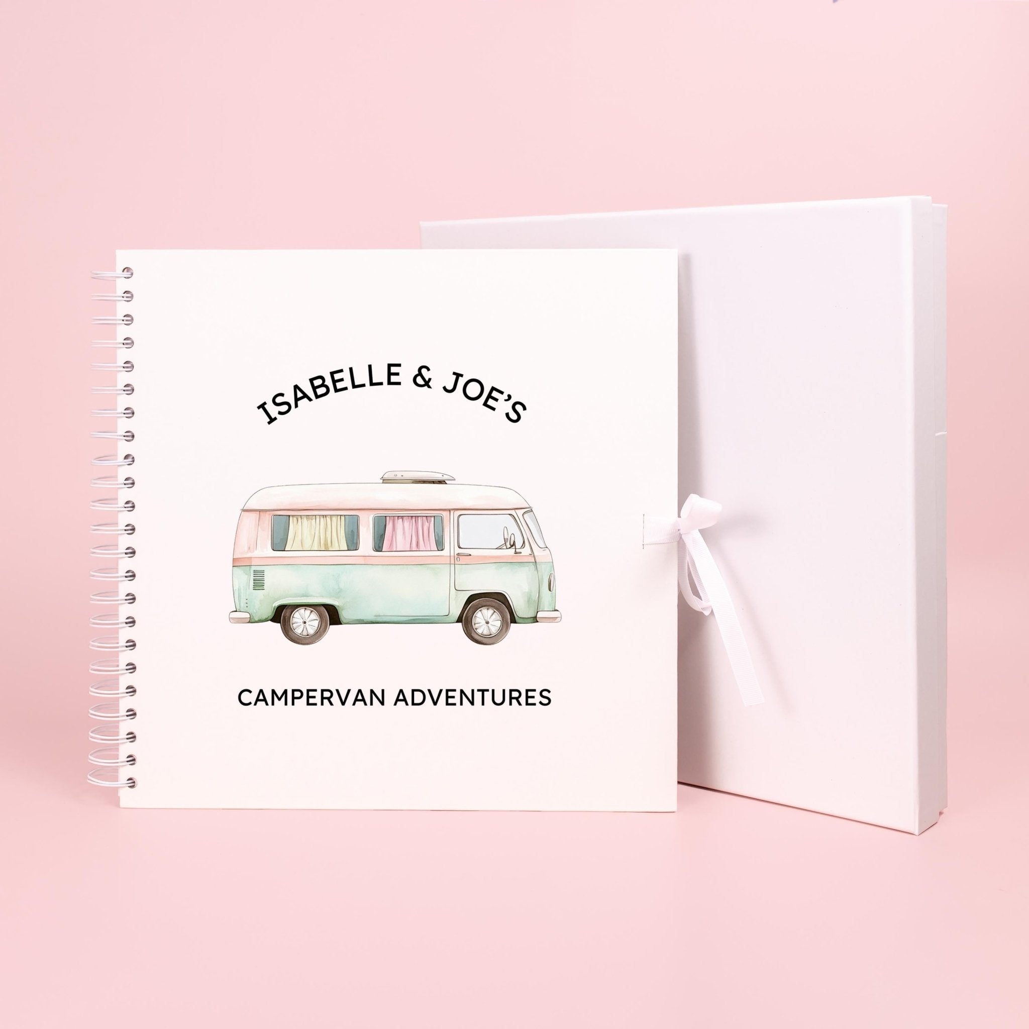 Personalised Campervan Travel Journal Scrapbook, Adventure Journal, Travel Gift, Motorhome Gifts, Campervan Scrapbook, Travel Journal Book - Jessica Hollie Gifts