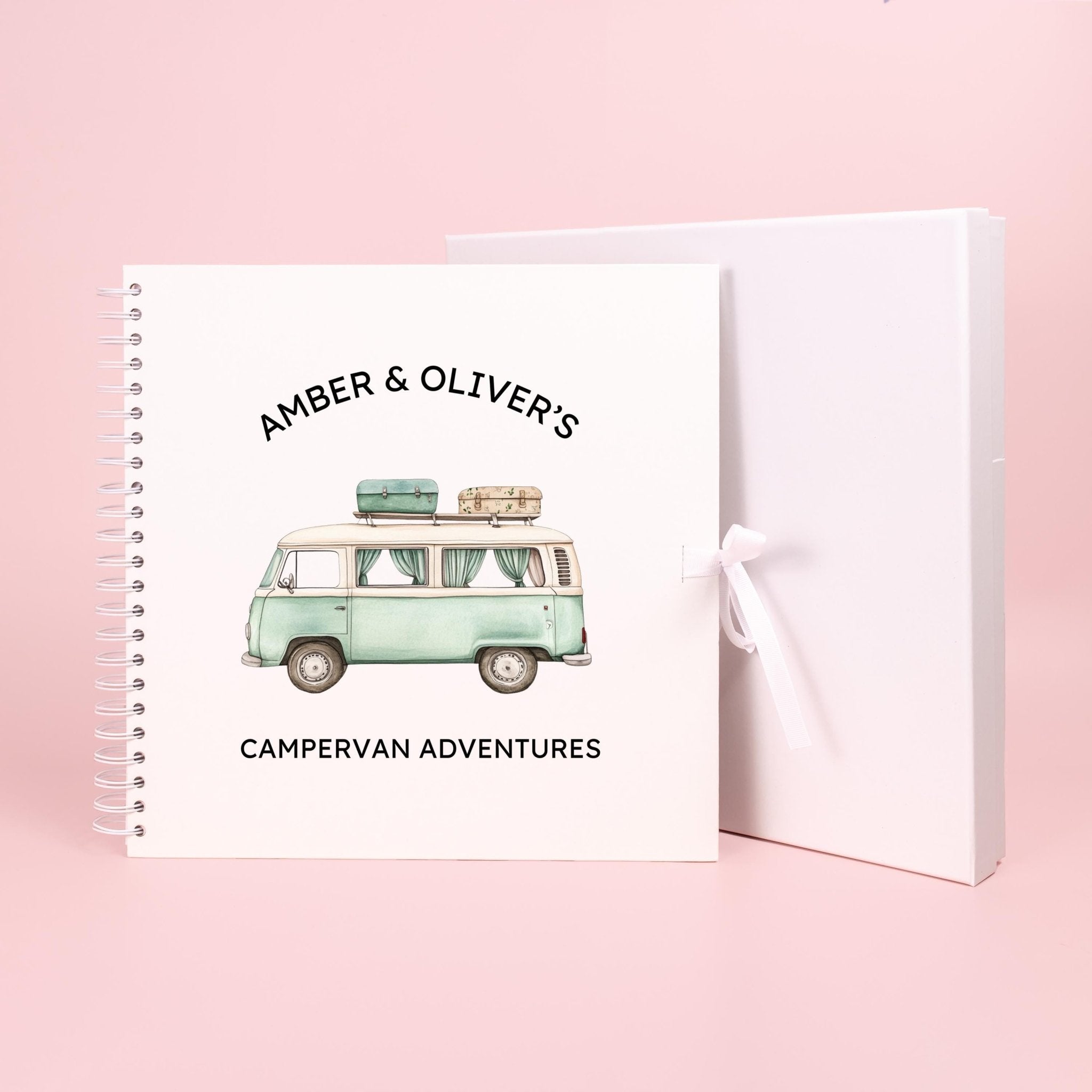 Personalised Campervan Travel Journal Scrapbook, Adventure Journal, Travel Gift, Motorhome Gifts, Campervan Scrapbook, Travel Journal Book - Jessica Hollie Gifts