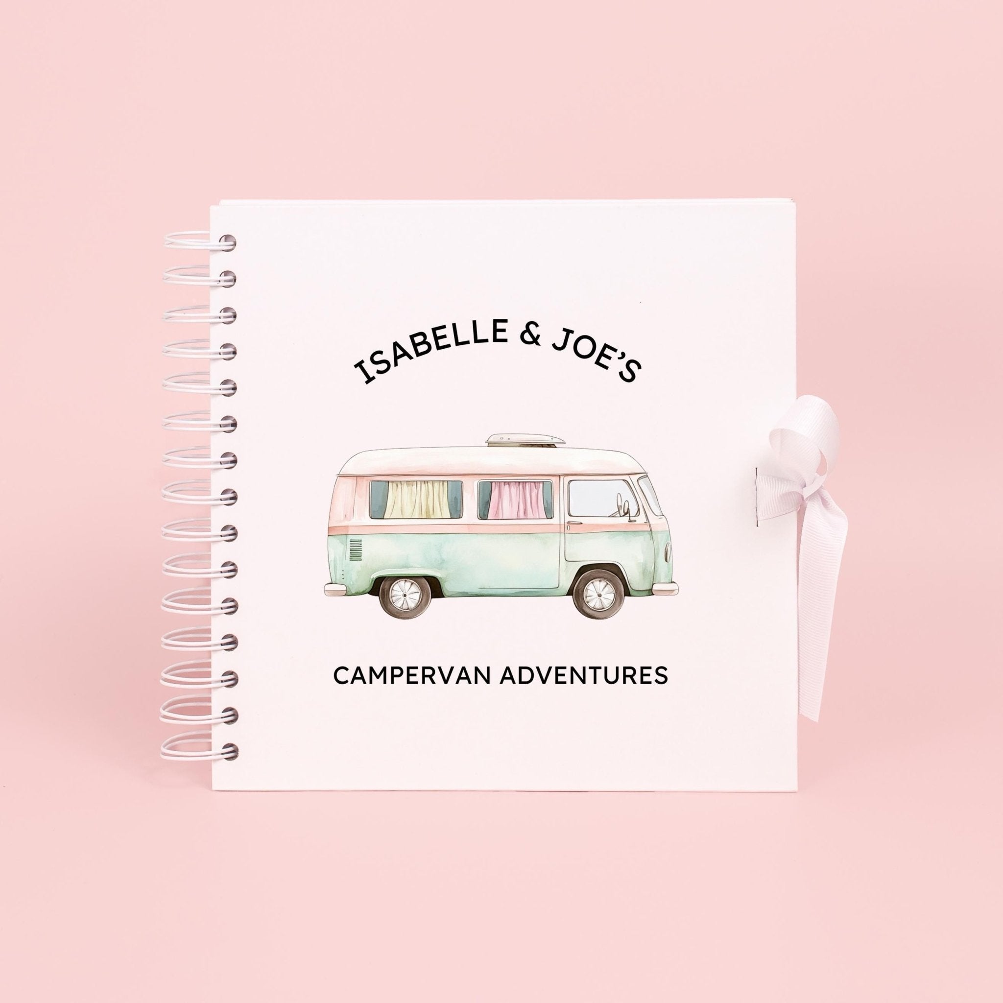 Personalised Campervan Travel Journal Scrapbook, Adventure Journal, Travel Gift, Motorhome Gifts, Campervan Scrapbook, Travel Journal Book - Jessica Hollie Gifts
