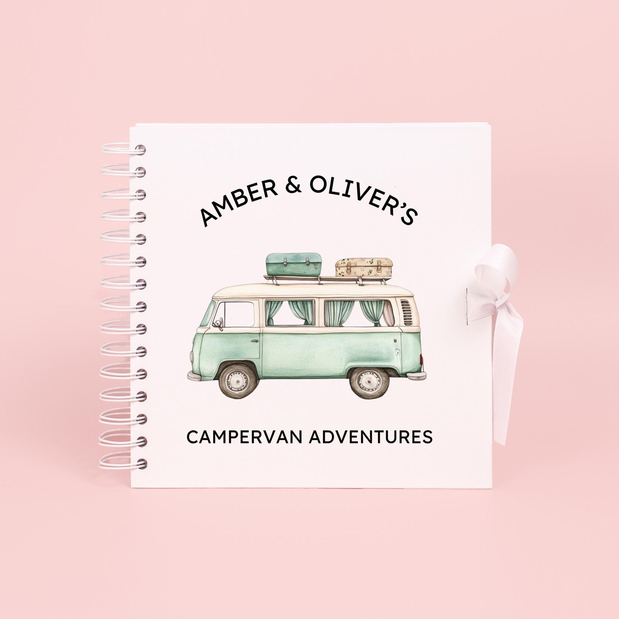 Personalised Campervan Travel Journal Scrapbook, Adventure Journal, Travel Gift, Motorhome Gifts, Campervan Scrapbook, Travel Journal Book - Jessica Hollie Gifts