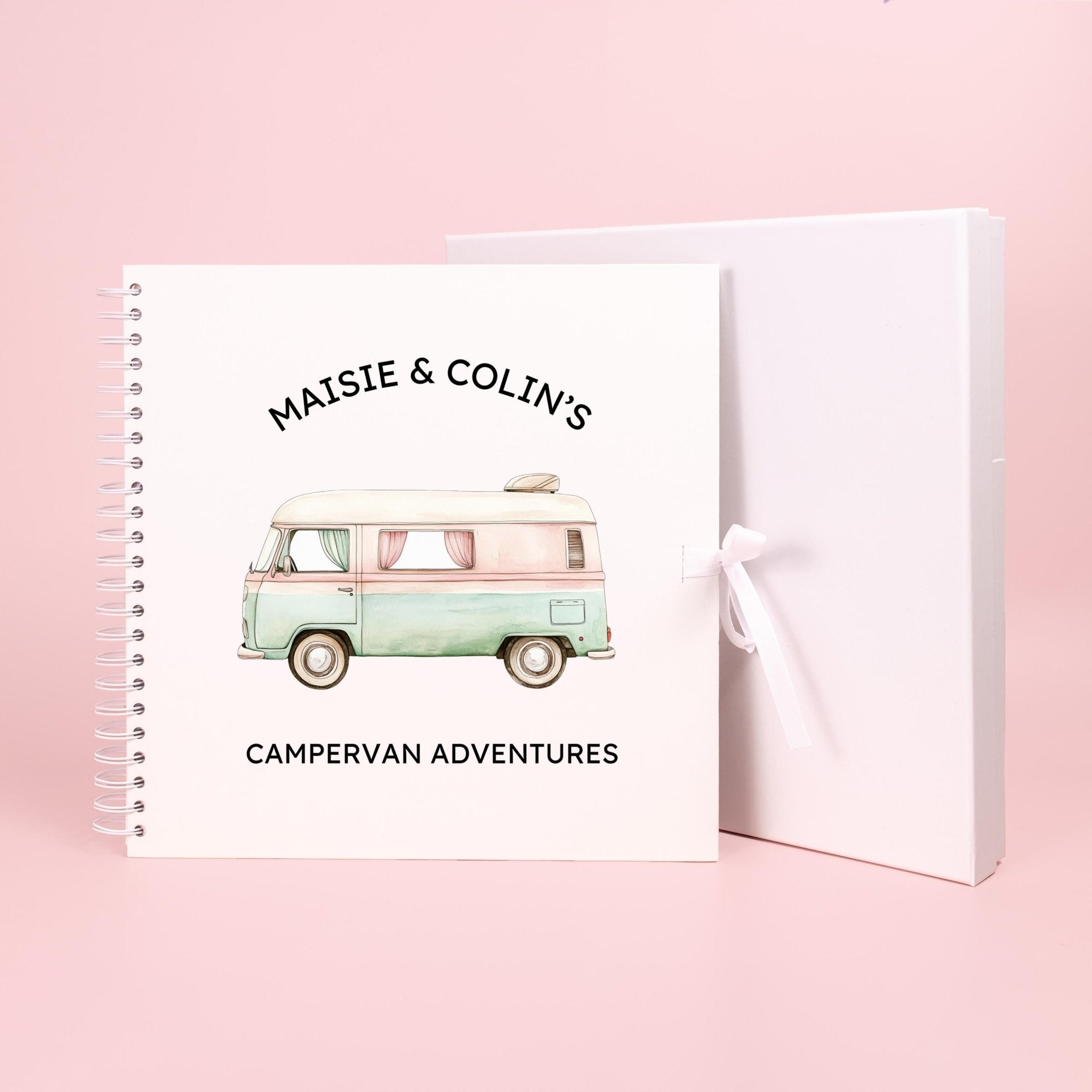 Personalised Campervan Travel Journal Scrapbook, Adventure Journal, Travel Gift, Motorhome Gifts, Campervan Scrapbook, Travel Journal Book - Jessica Hollie Gifts
