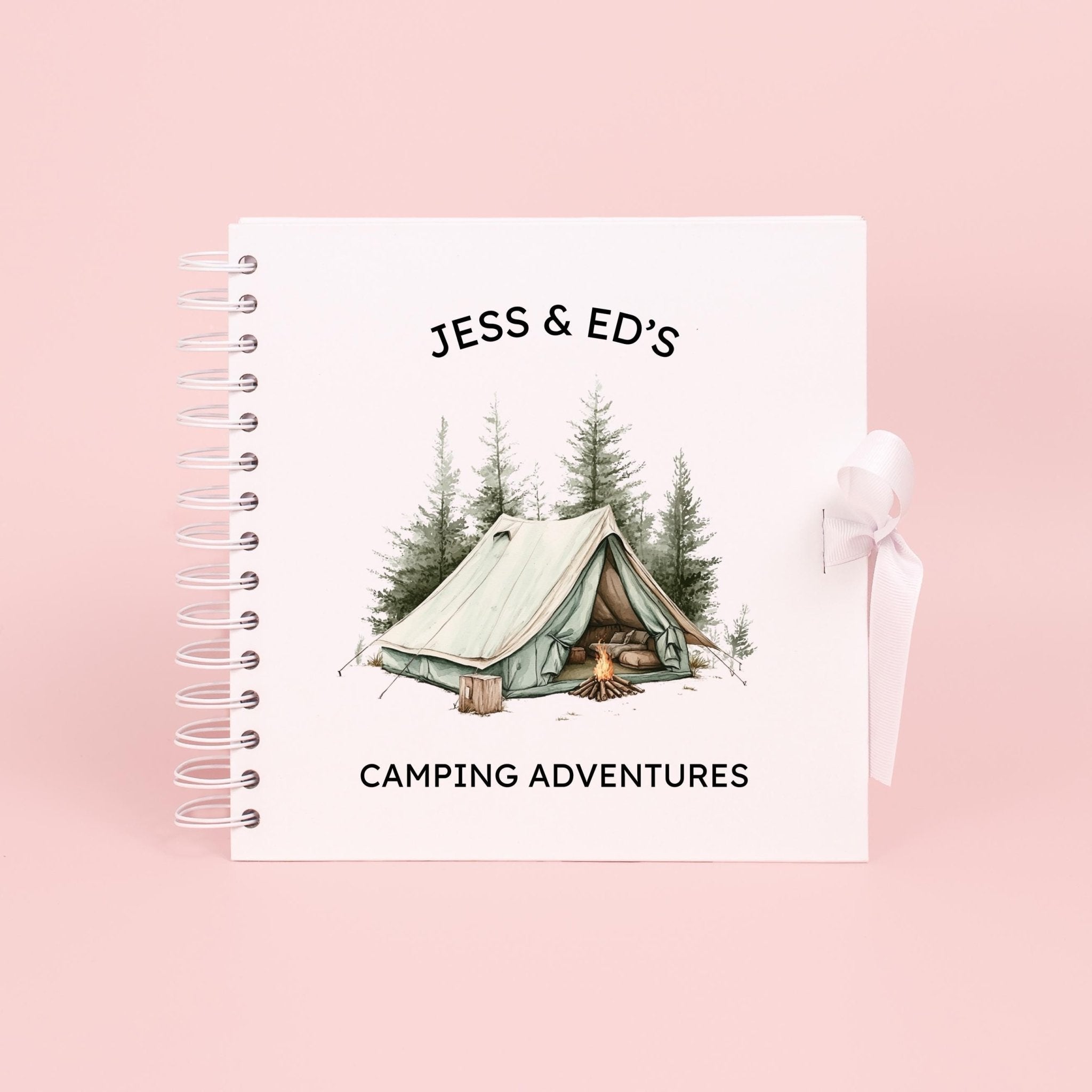 Personalised Camping Travel Journal Scrapbook, Adventure Journal, Travel Gift, Camping Gifts, Campervan Scrapbook, Travel Journal Book - Jessica Hollie Gifts