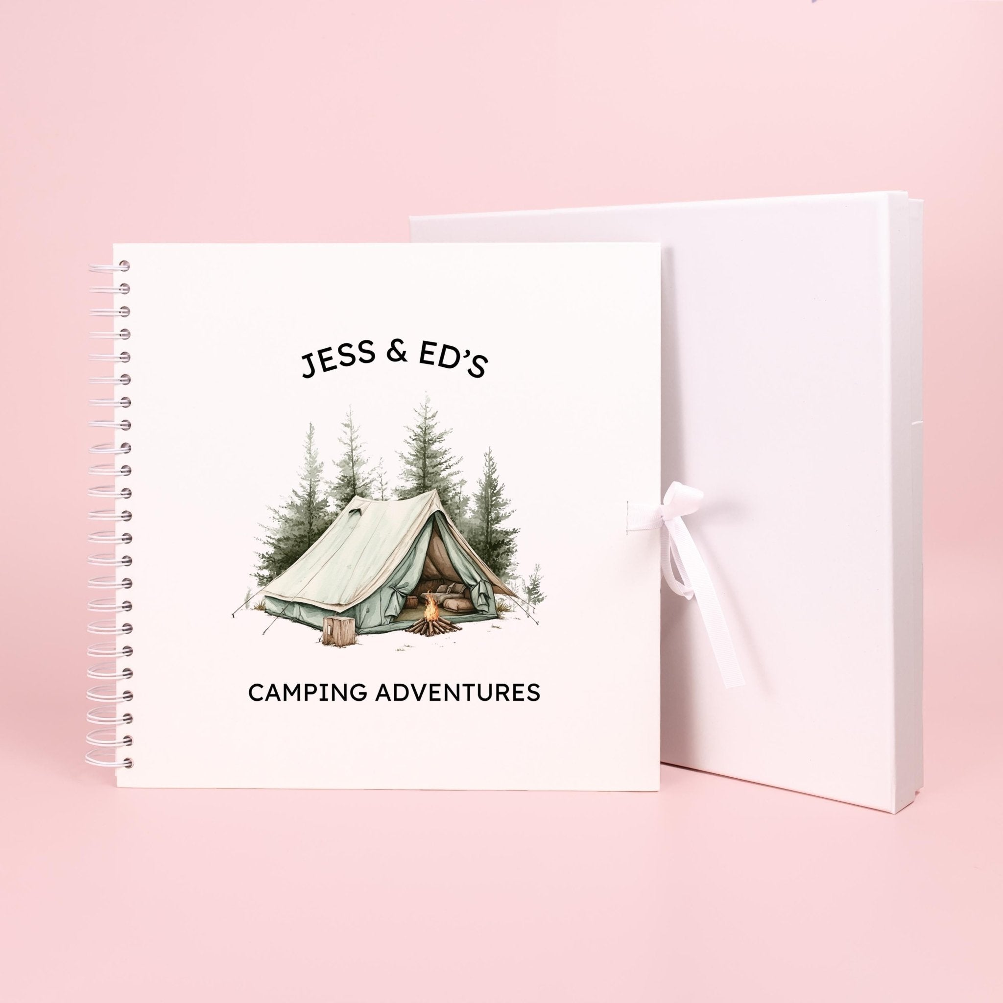 Personalised Camping Travel Journal Scrapbook, Adventure Journal, Travel Gift, Camping Gifts, Campervan Scrapbook, Travel Journal Book - Jessica Hollie Gifts