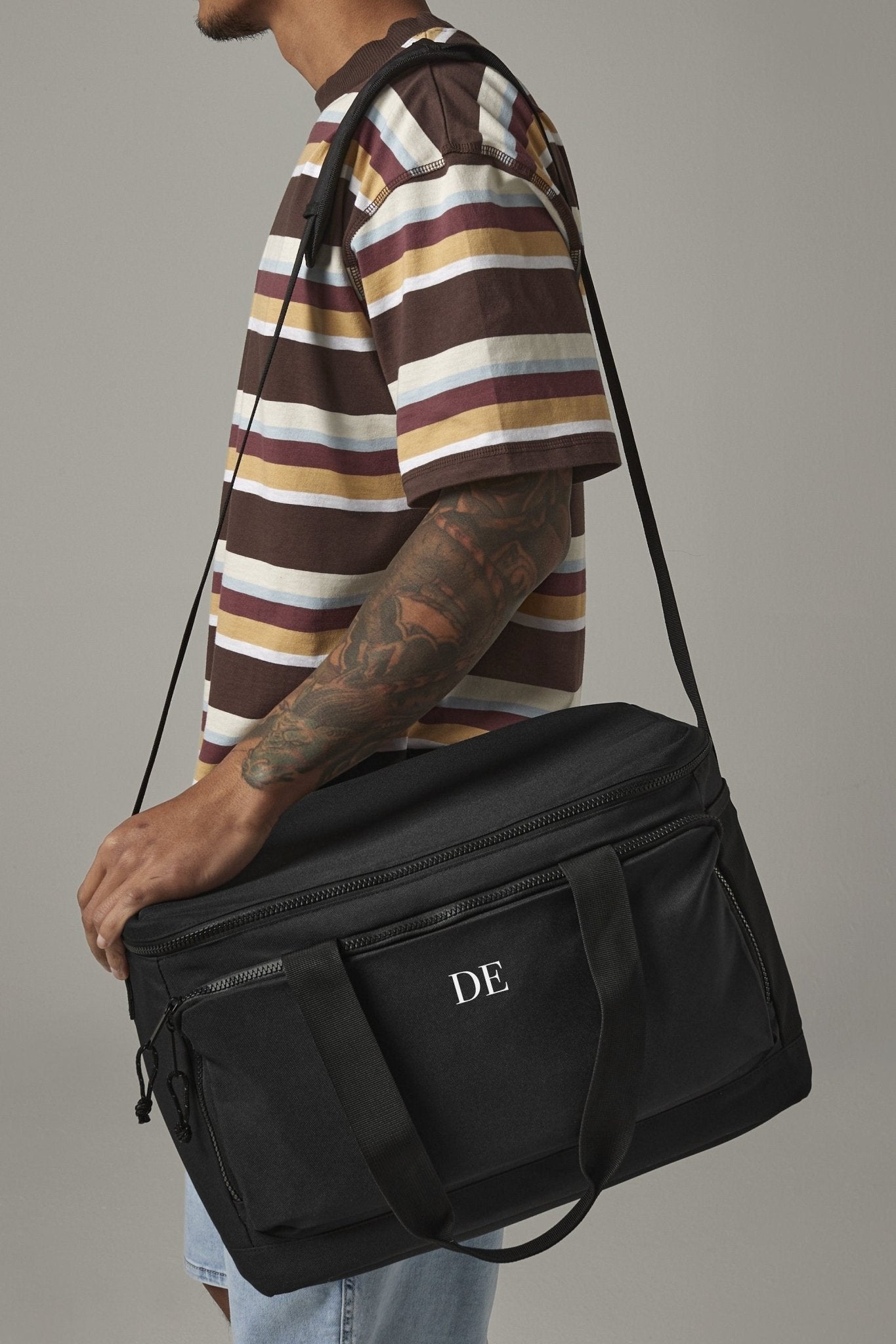 Personalised cooler bag, large cool bag, shoulder bag, Groomsman gift, Beer cooler bag, Best Man Gift, Cooler Picnic Basket, Picnic Bag Gift - Jessica Hollie Gifts