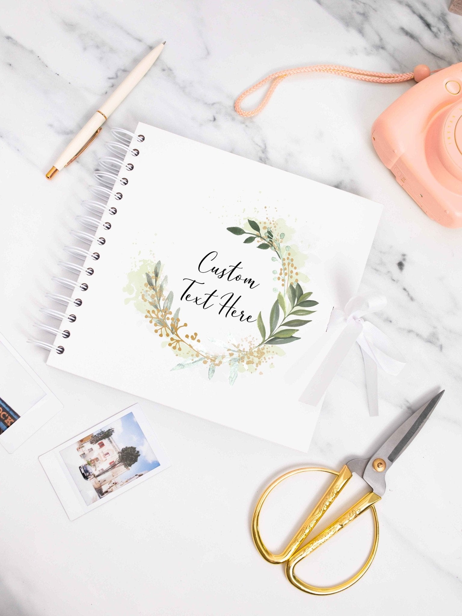 Personalised Custom Text Scrapbook Photo album, new baby gift, baby shower, first baby, new mom, new mum, first time mum, pregnancy gift - Jessica Hollie Gifts