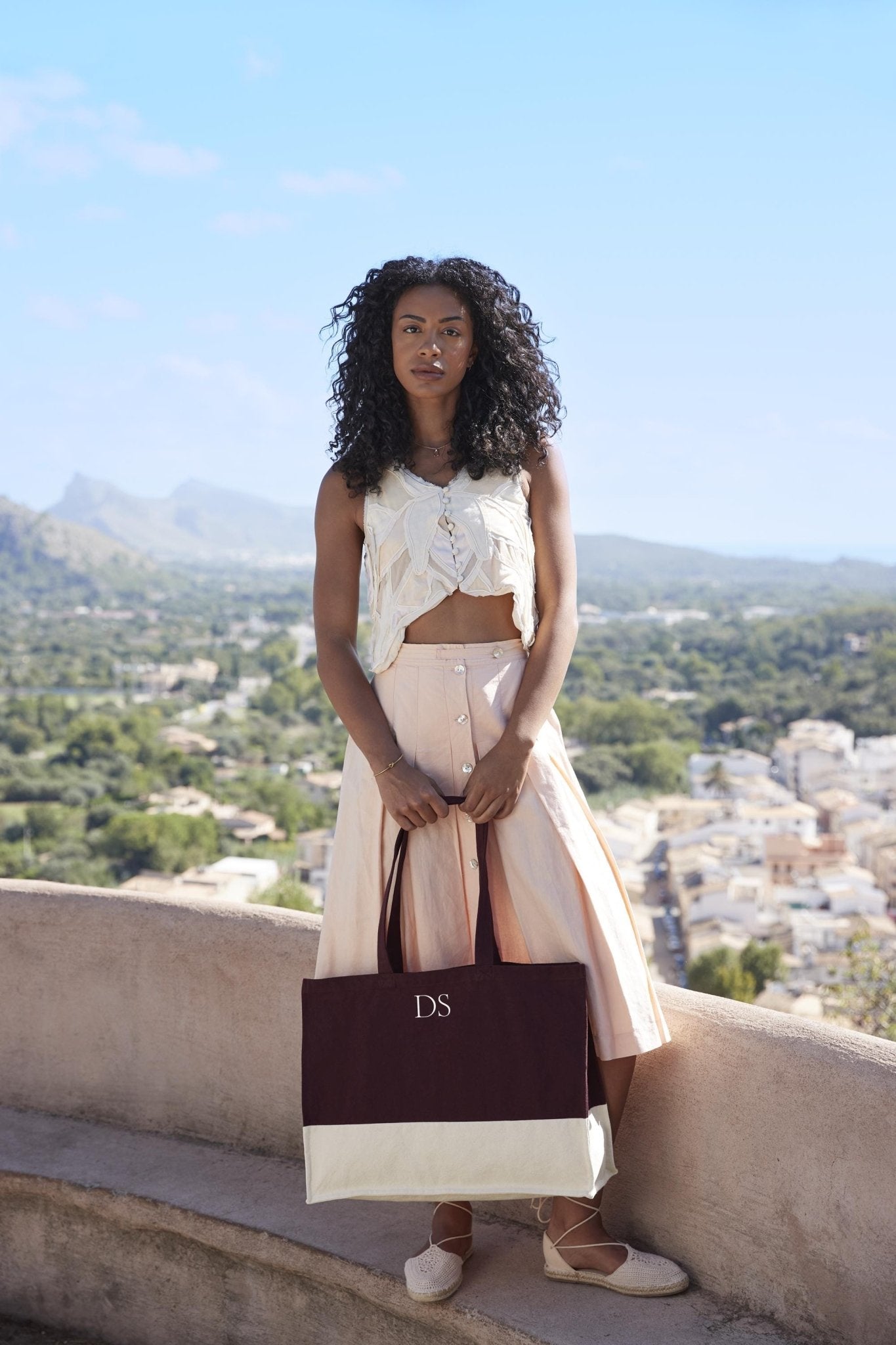 Personalised Custom Tote Classic Shopper Bag, Initials Monogram Beach Bag, Shopping Bag, Gift for Her, Organic cotton Canvas Jute Tote - Jessica Hollie Gifts