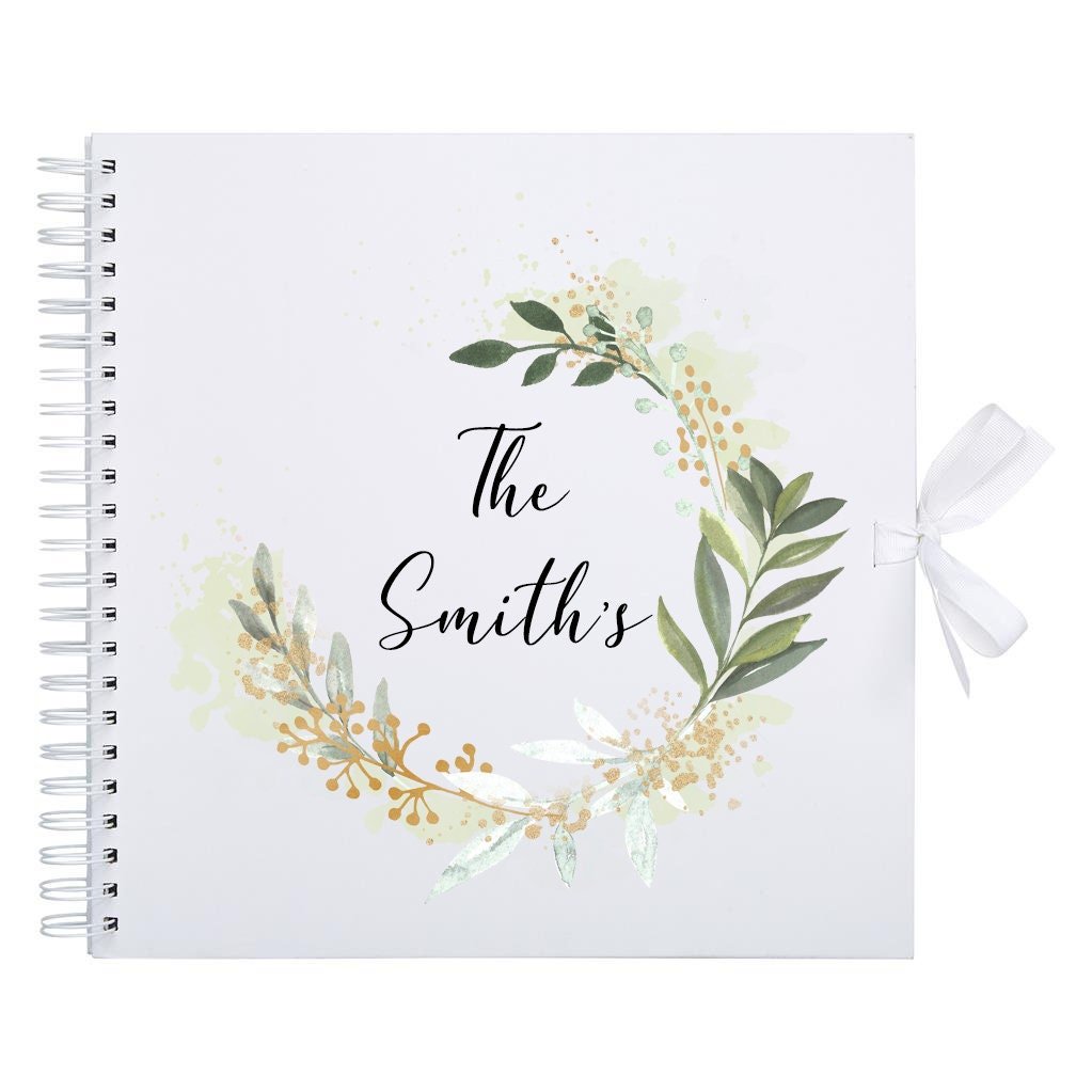 Personalised Family Name Scrapbook Photo album, new baby gift, baby shower, first baby, new mom, new mum, first time mum, pregnancy gift - Jessica Hollie Gifts