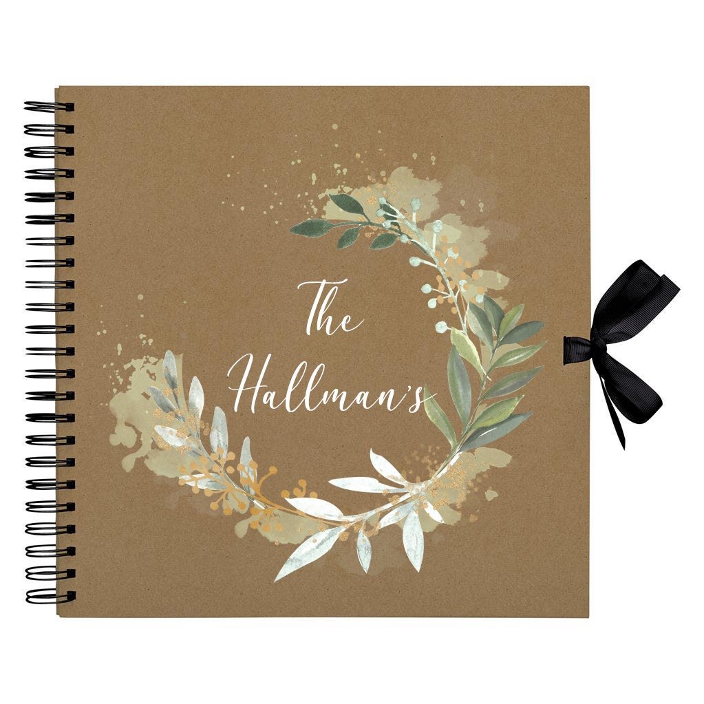 Personalised Family Name Scrapbook Photo album, new baby gift, baby shower, first baby, new mom, new mum, first time mum, pregnancy gift - Jessica Hollie Gifts